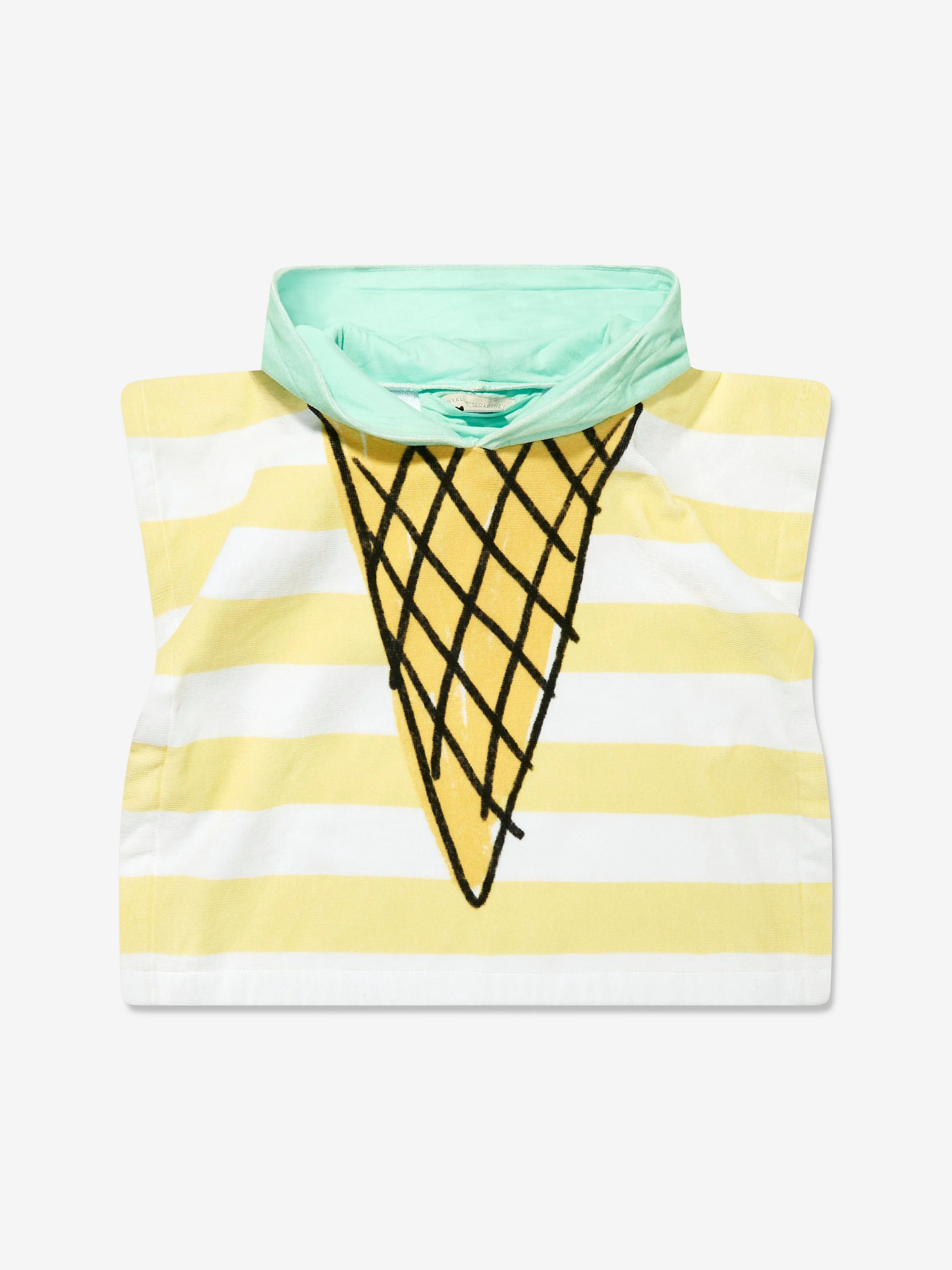 Baby Ice Cream Graphic Hooded Towel in Multicolour