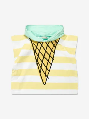 Baby Ice Cream Graphic Hooded Towel in Multicolour