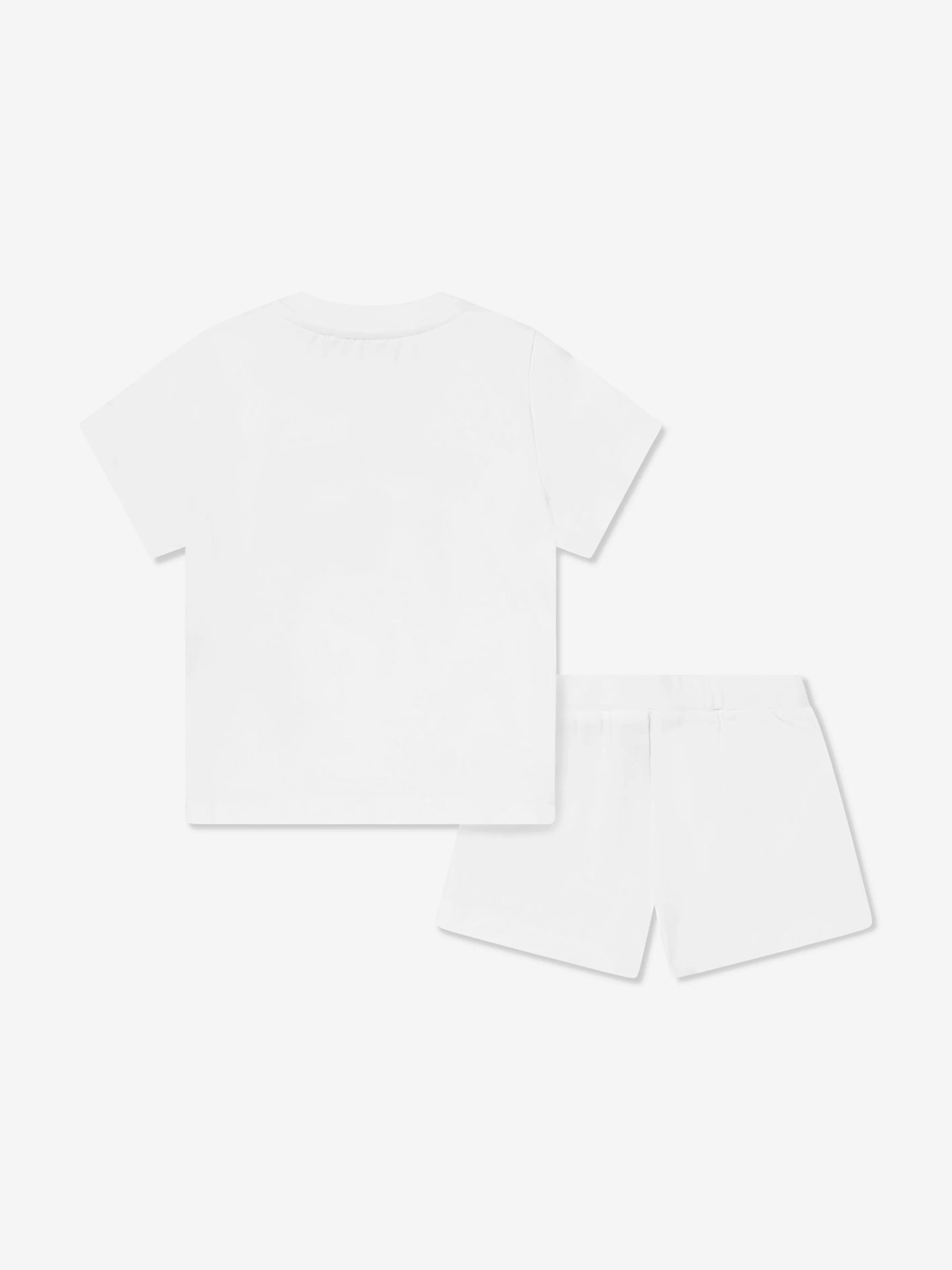 Baby Logo Short Set in White