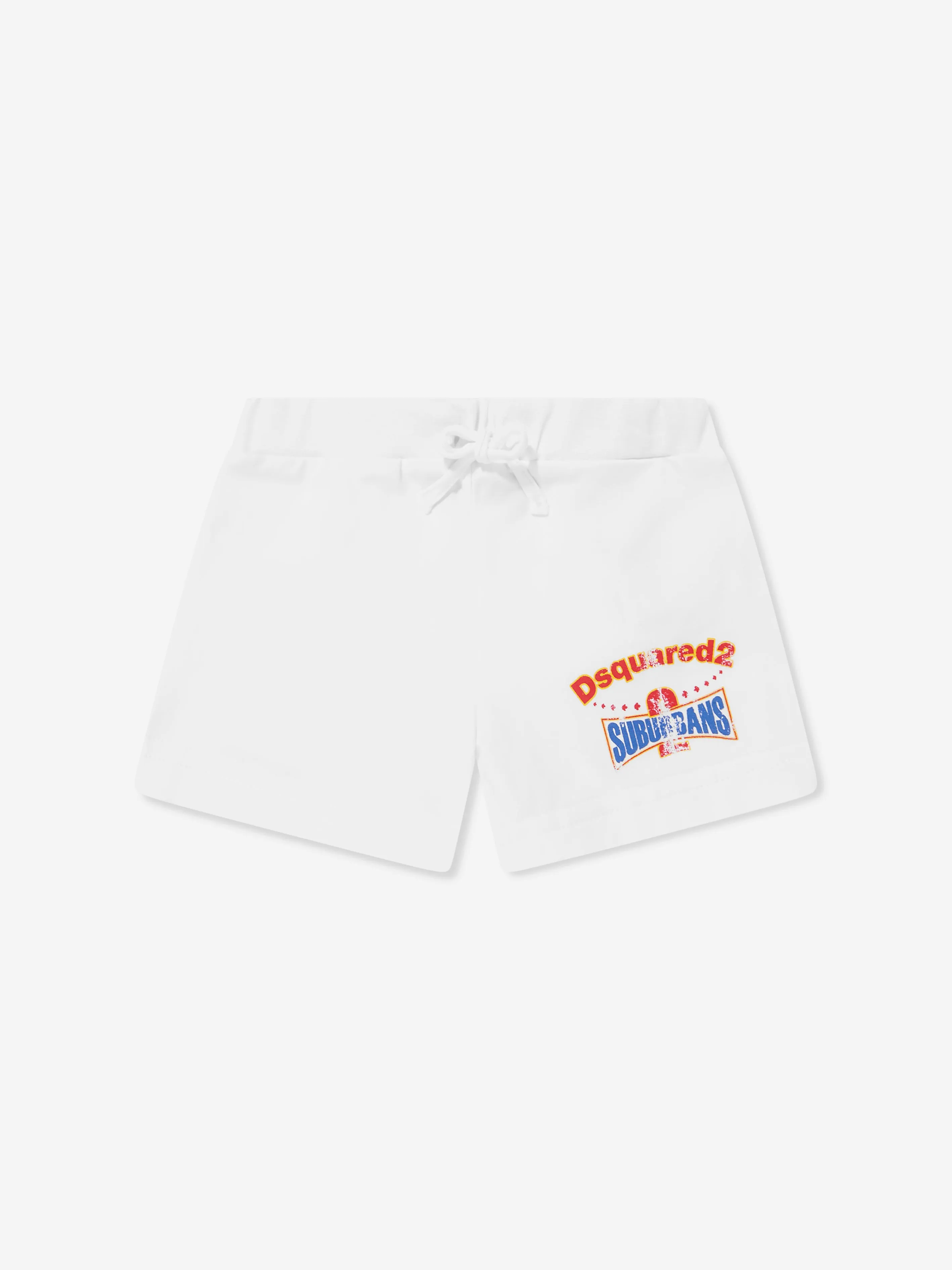 Baby Logo Short Set in White