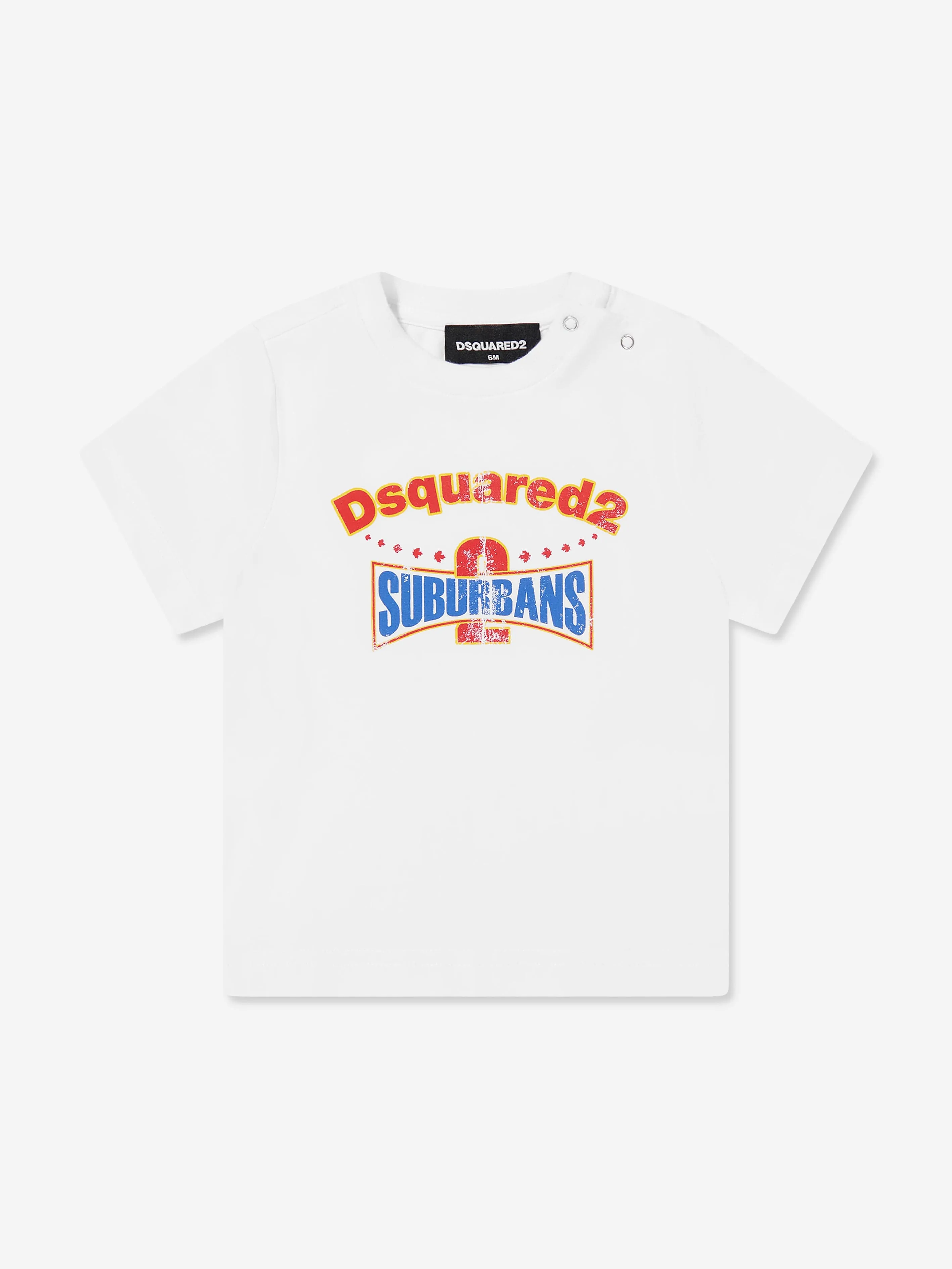 Baby Logo Short Set in White