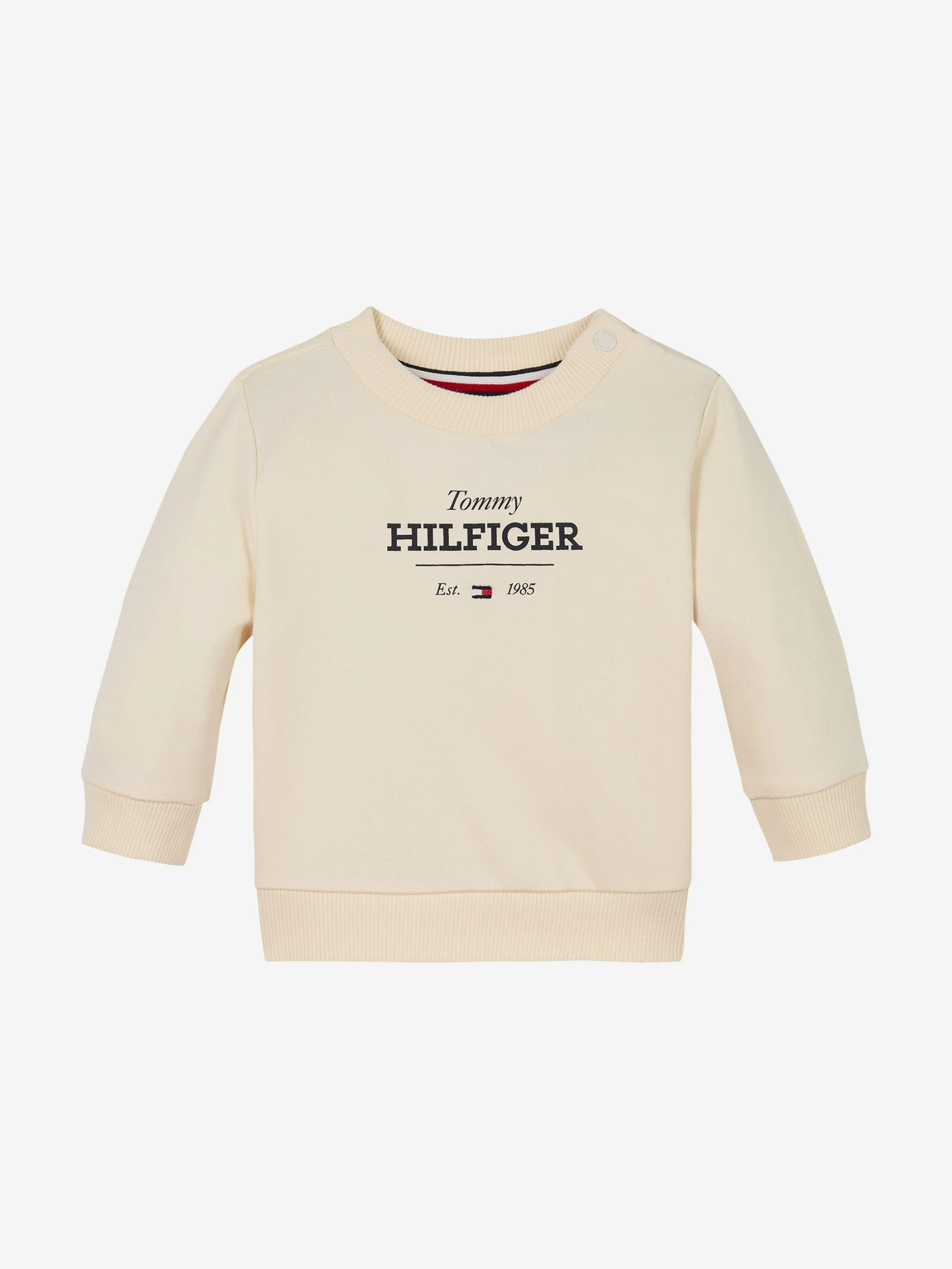 Baby Monotype Logo Tracksuit in Ivory
