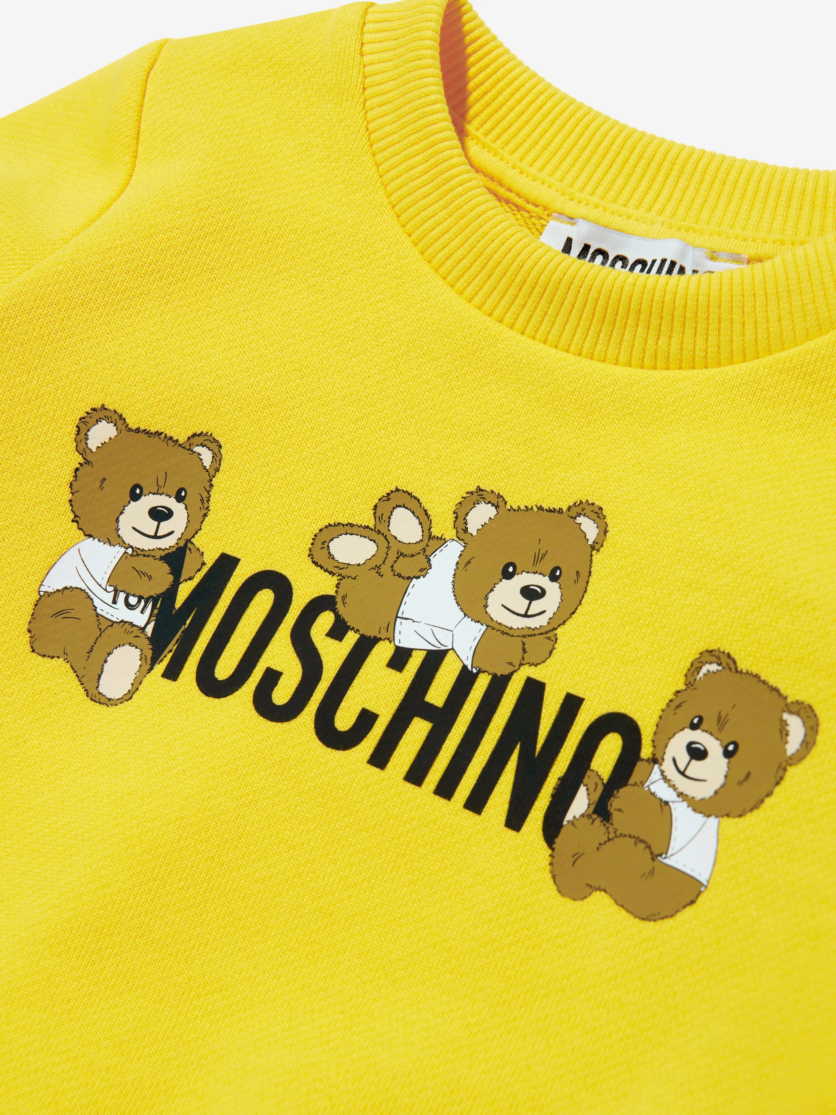 Baby Teddy Bear Logo Sweatshirt in Yellow