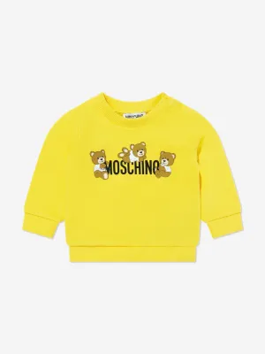 Baby Teddy Bear Logo Sweatshirt in Yellow