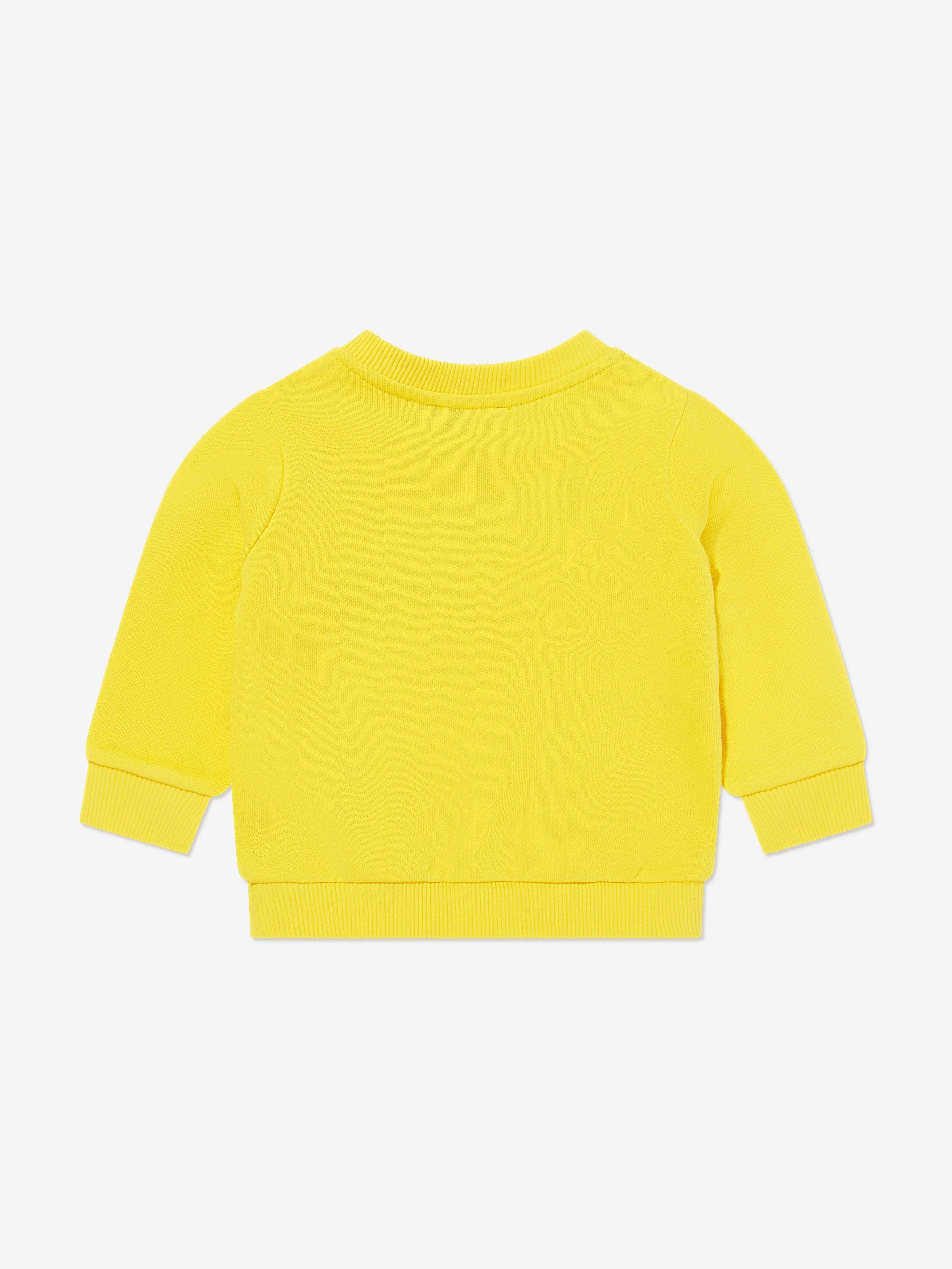 Baby Teddy Bear Logo Sweatshirt in Yellow
