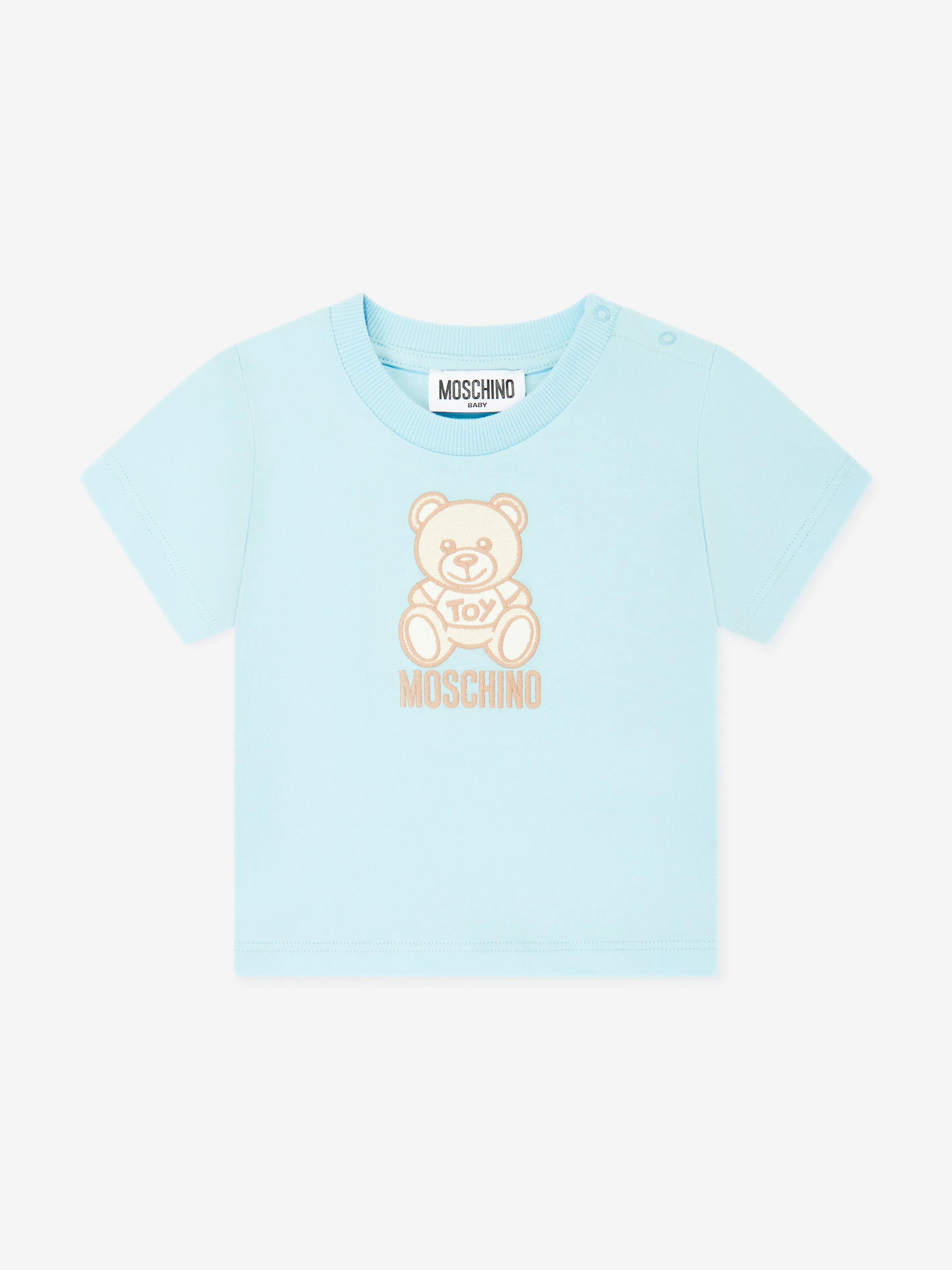 Baby Teddy Bear Logo T-Shirt in Blue