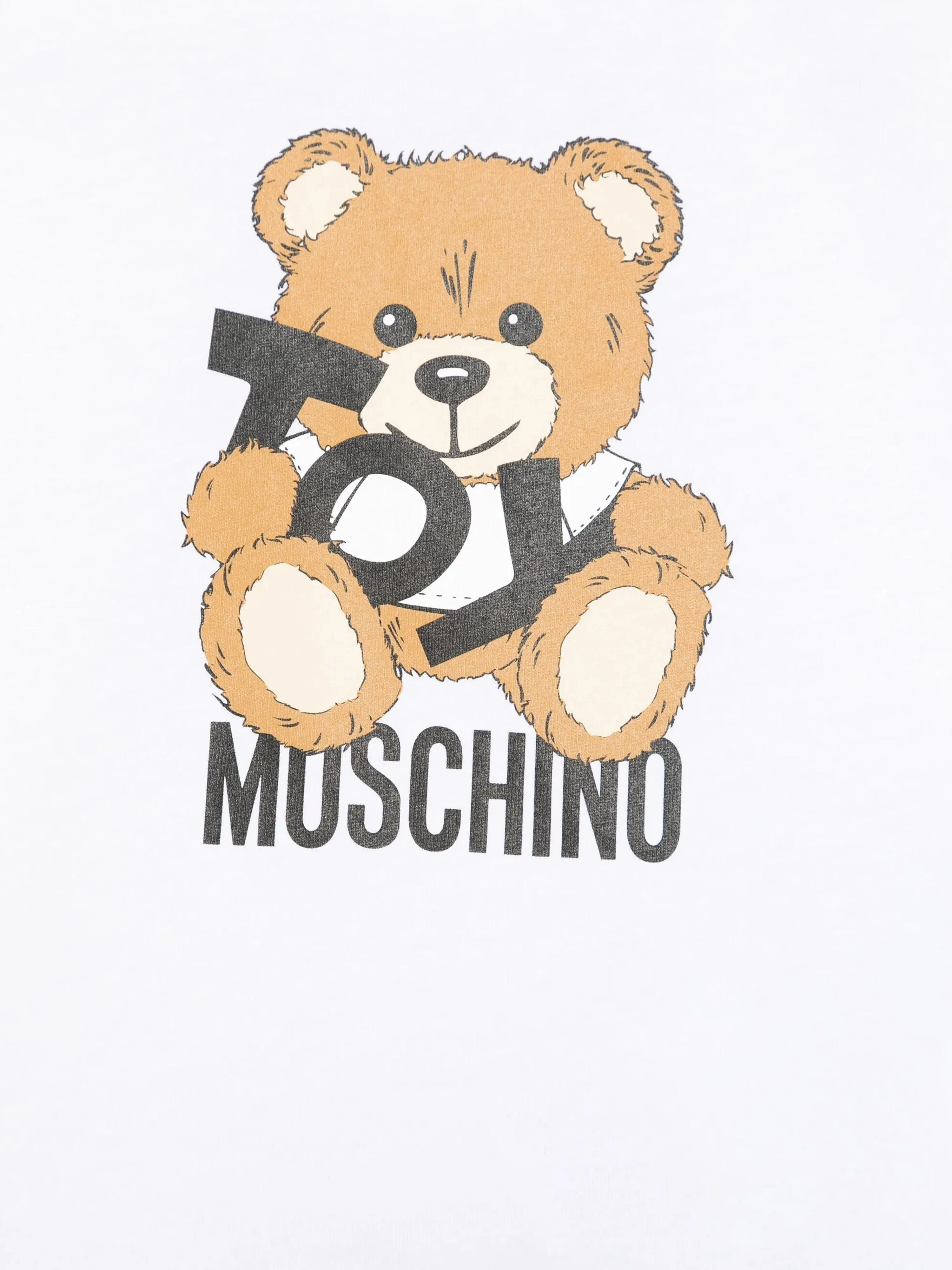 Baby Teddy Bear Logo T-Shirt in White