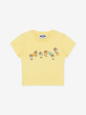 Baby Teddy Bear Logo T-Shirt in Yellow