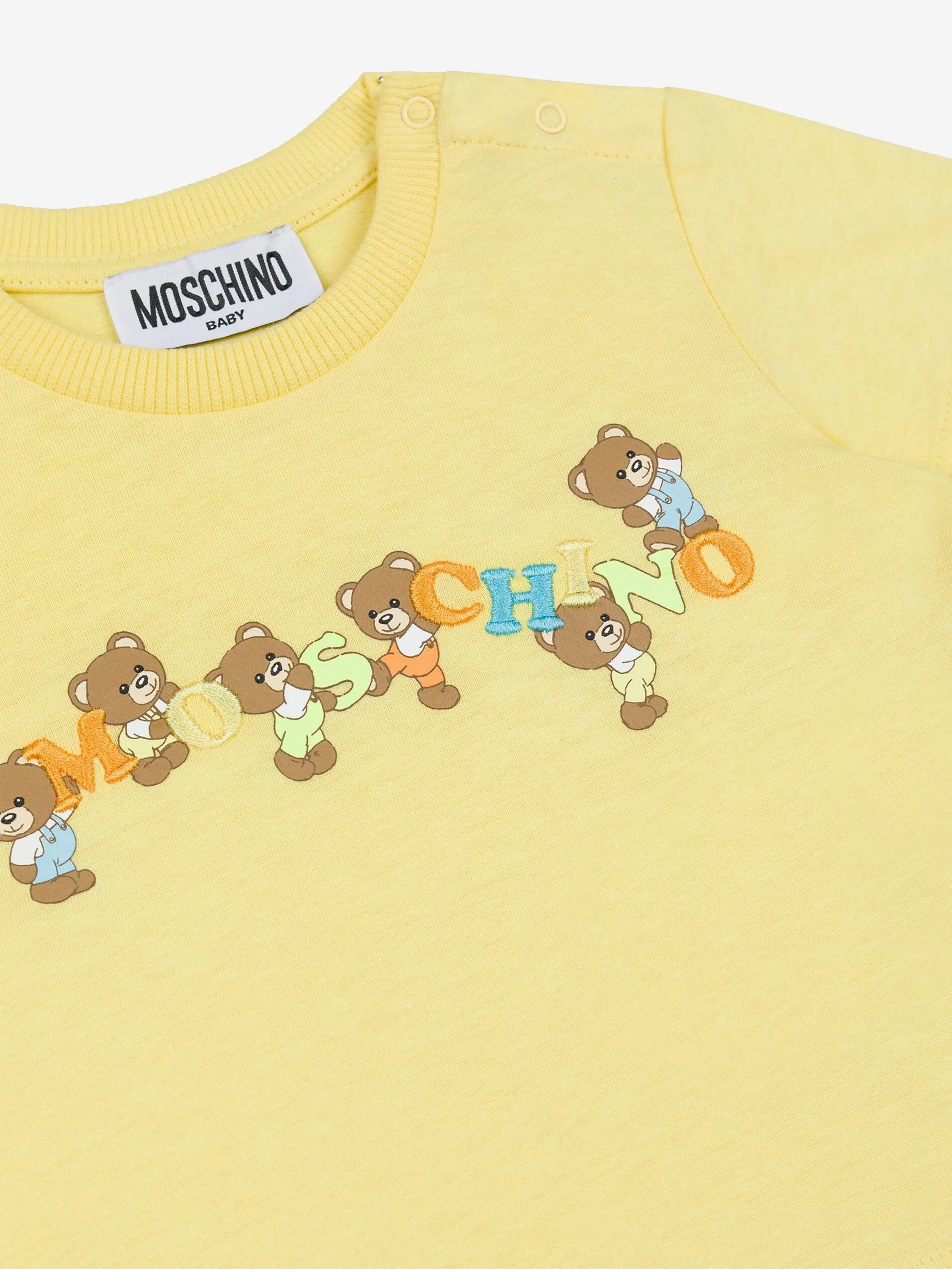Baby Teddy Bear Logo T-Shirt in Yellow
