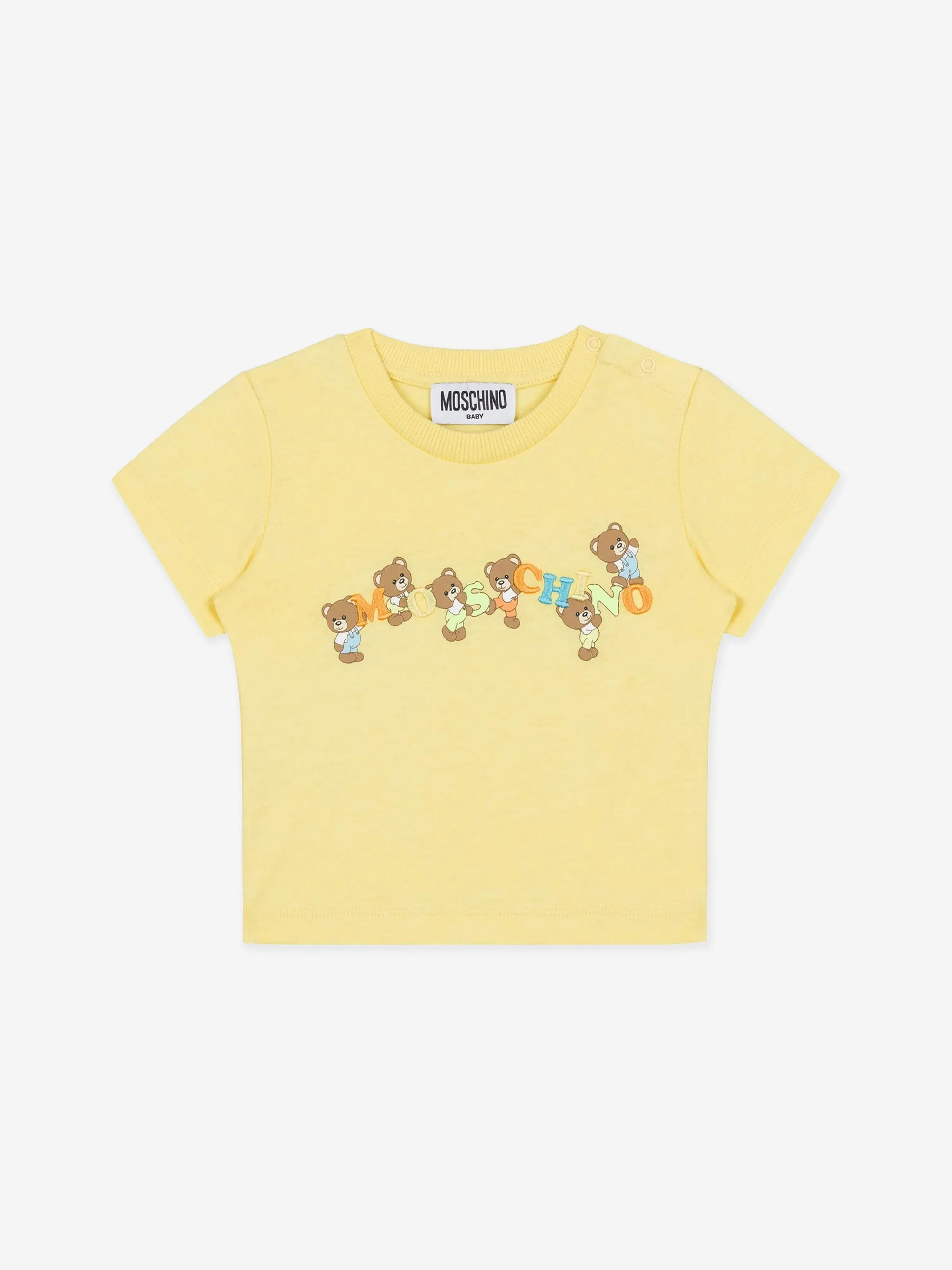 Baby Teddy Bear Logo T-Shirt in Yellow