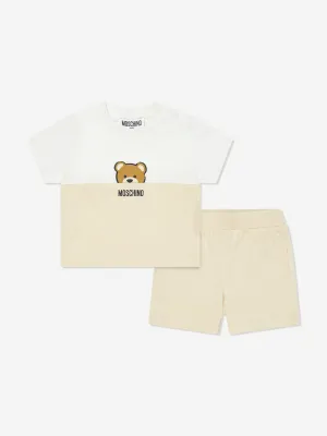 Baby Teddy Bear Short Set in Beige
