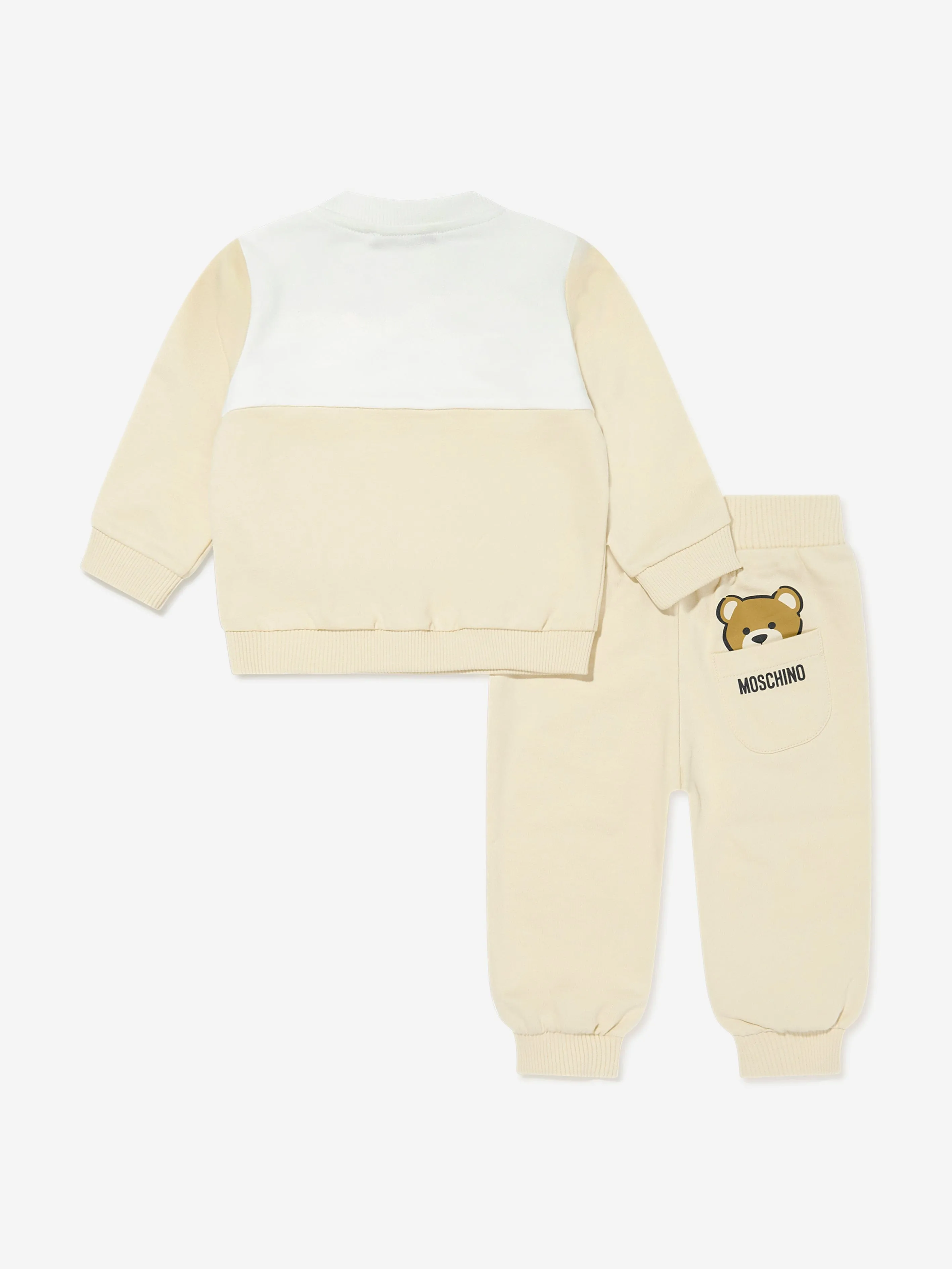Baby Teddy Bear Tracksuit in Beige