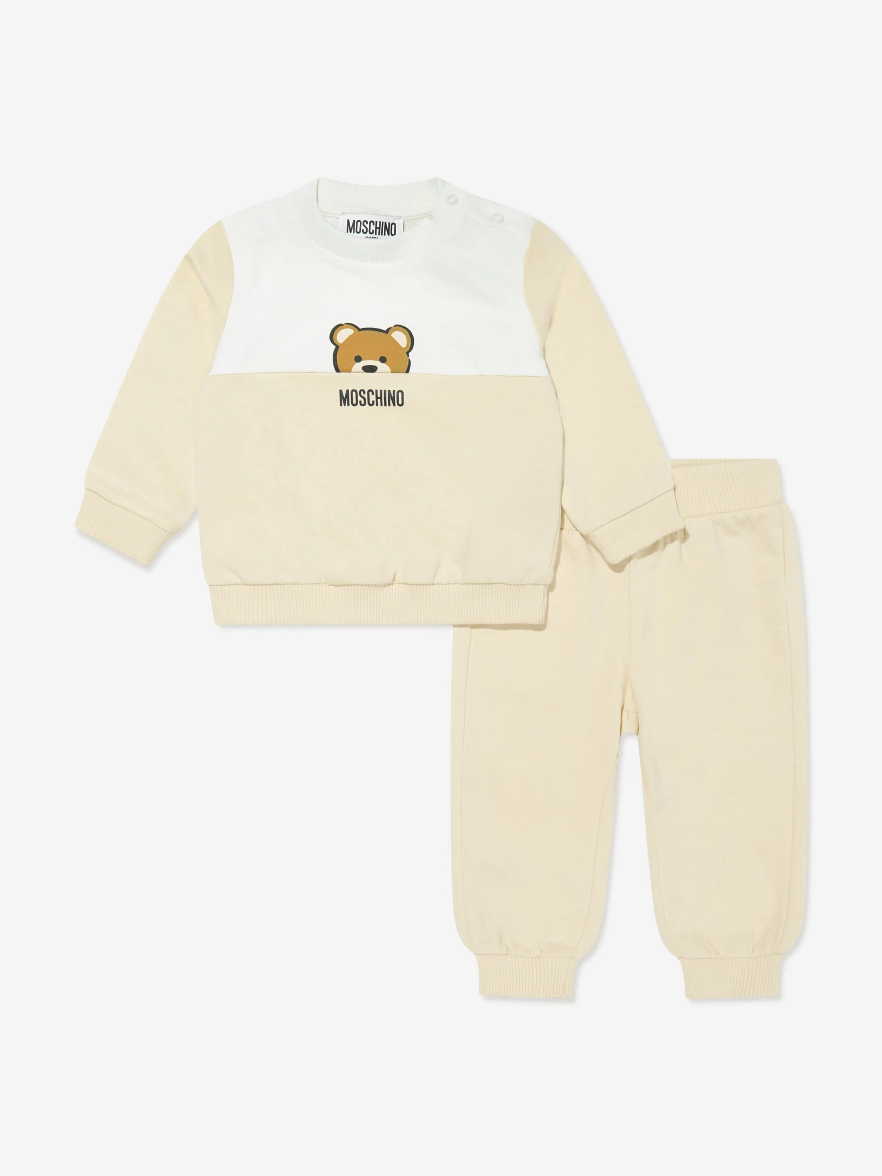 Baby Teddy Bear Tracksuit in Beige