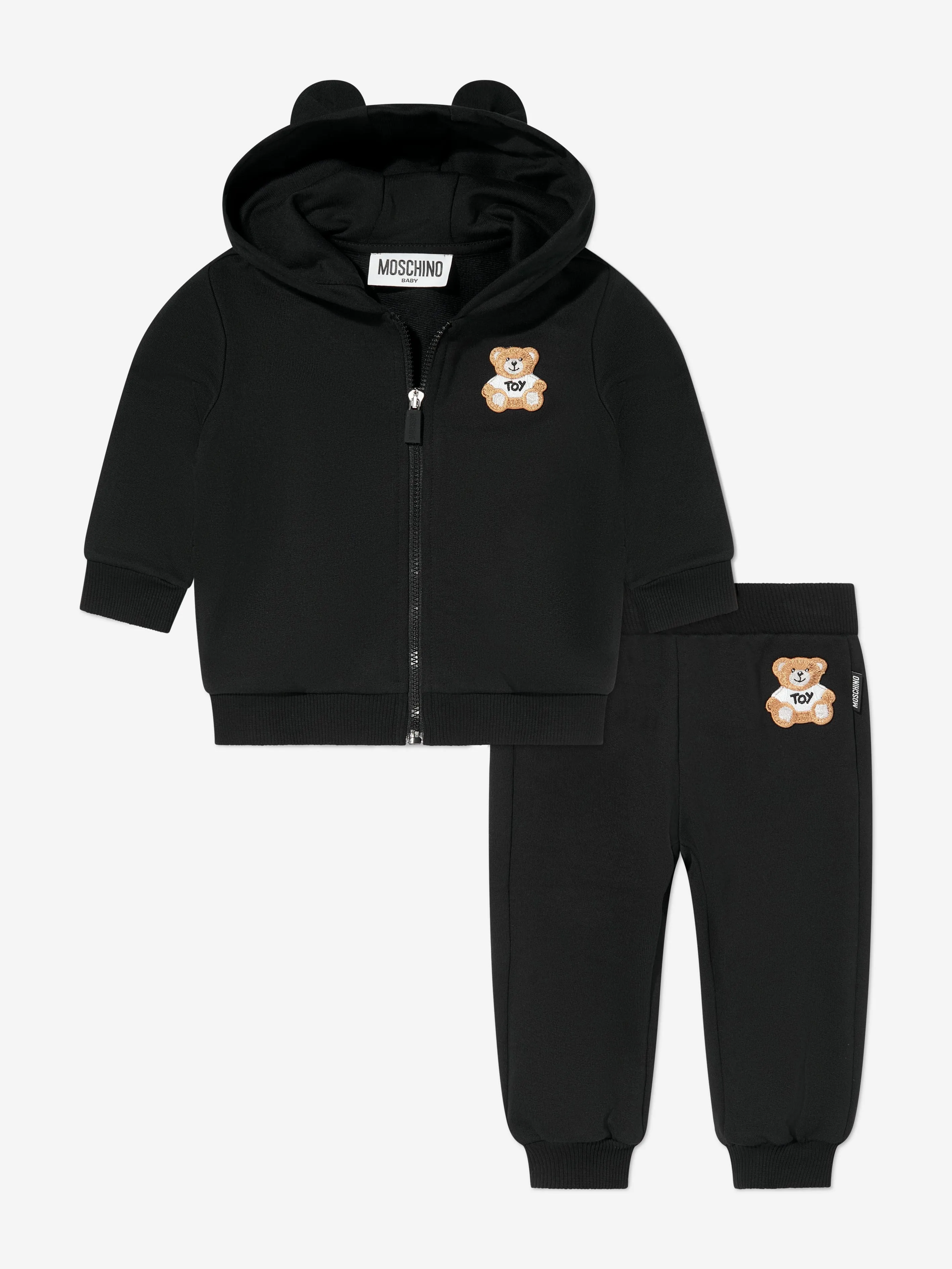 Baby Teddy Bear Tracksuit in Black