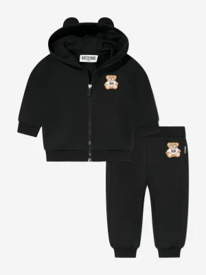 Baby Teddy Bear Tracksuit in Black