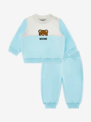 Baby Teddy Bear Tracksuit in Blue