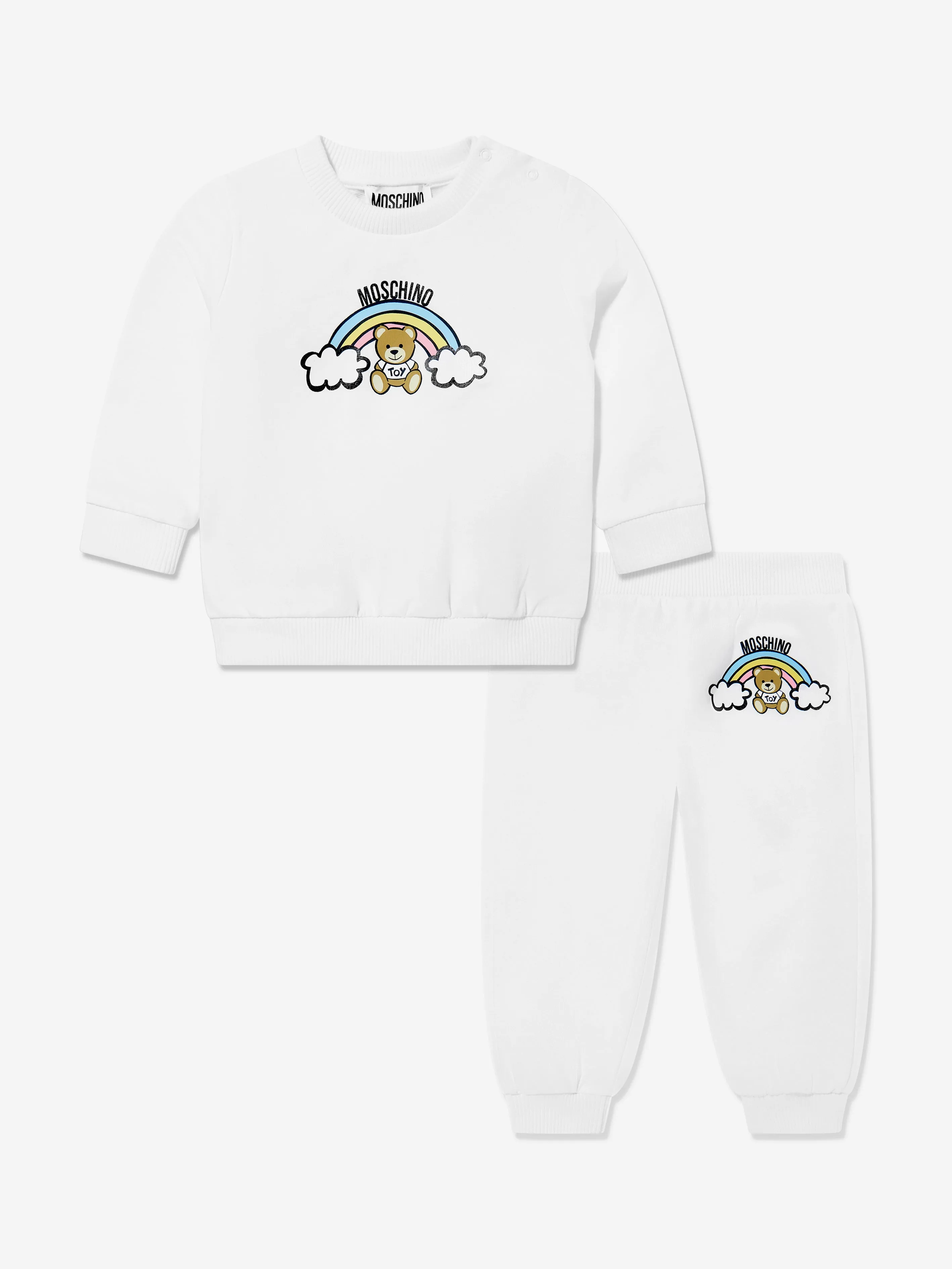 Baby Teddy Bear Tracksuit in Ivory