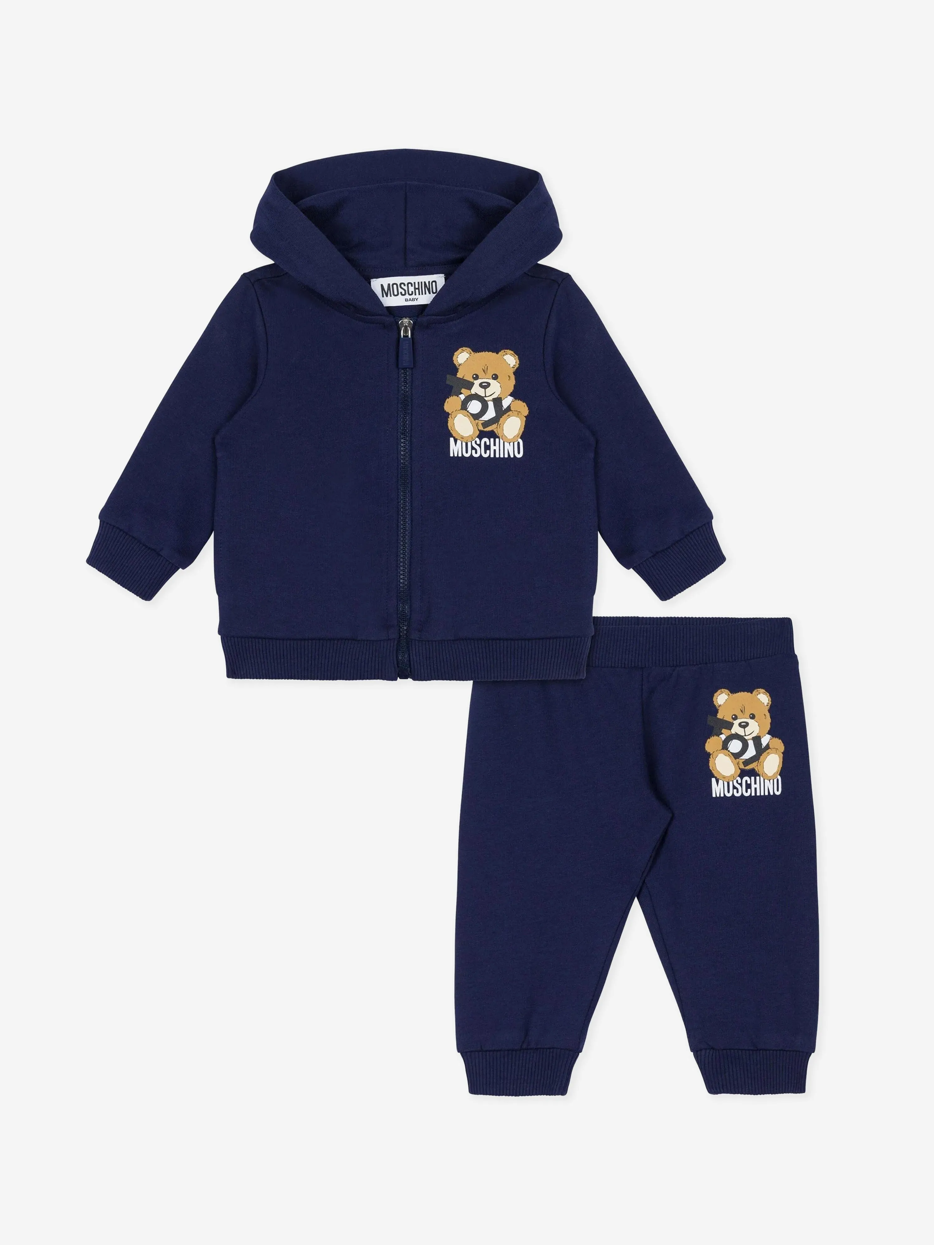 Baby Teddy Bear Tracksuit in Navy