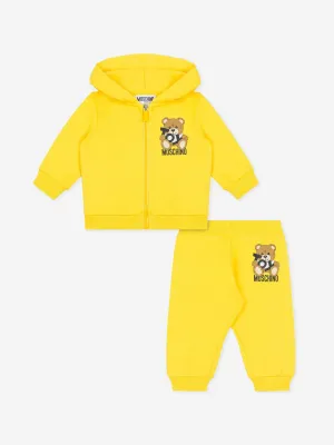 Baby Teddy Bear Tracksuit in Yellow