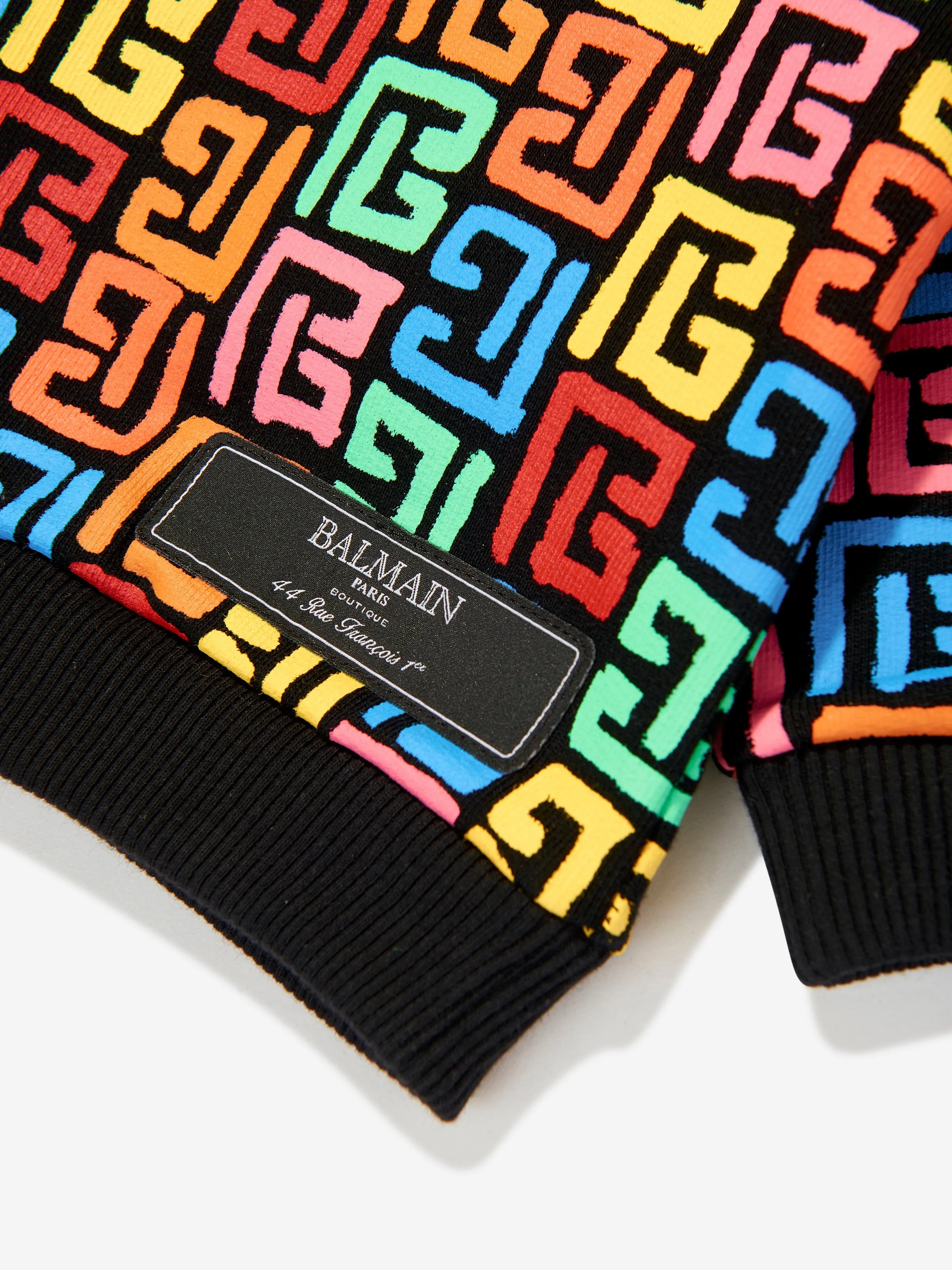 Balmain Baby Boys Monogram Sweatshirt in Black