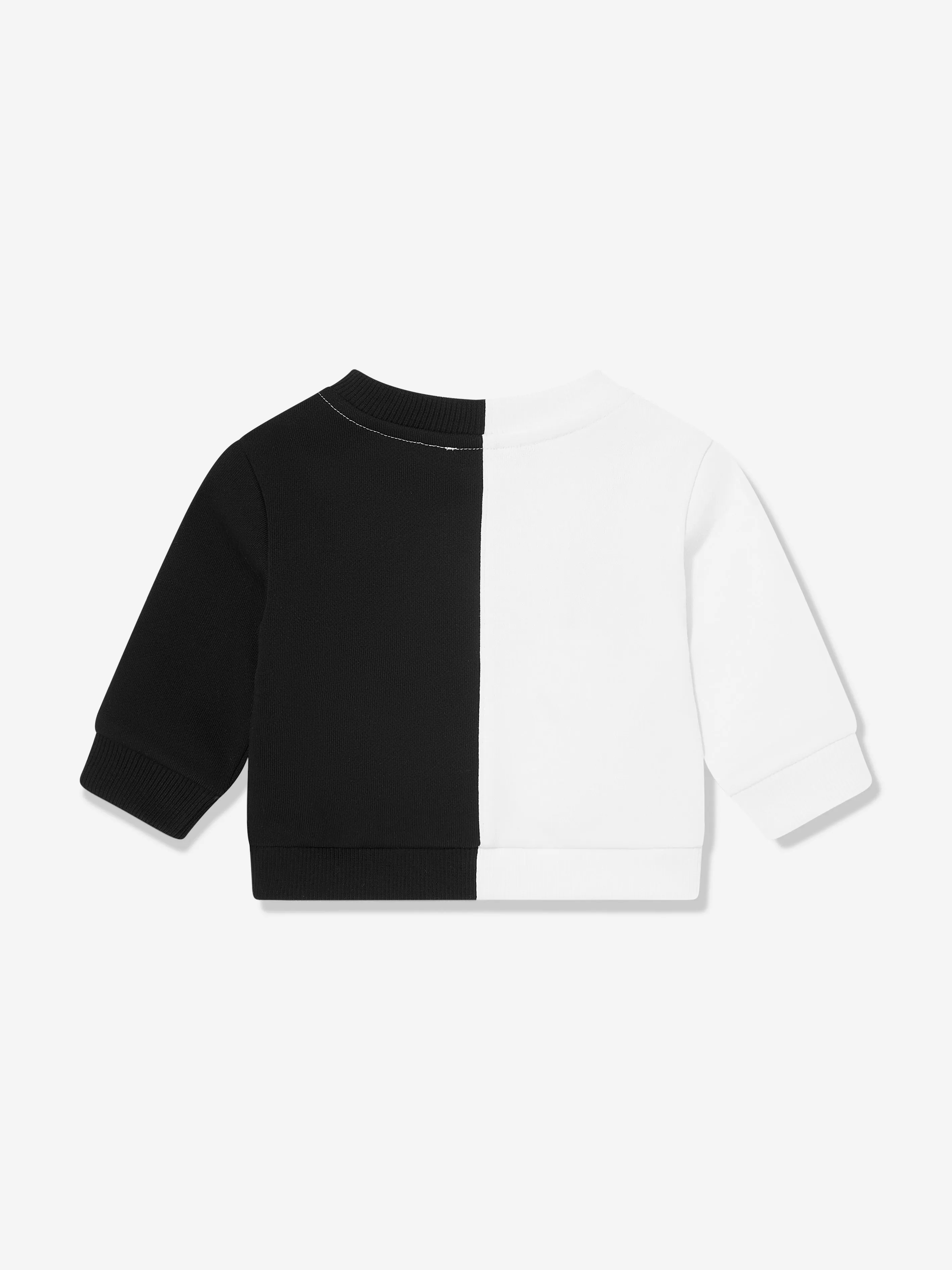 Balmain Baby Colourblock Sweatshirt in White