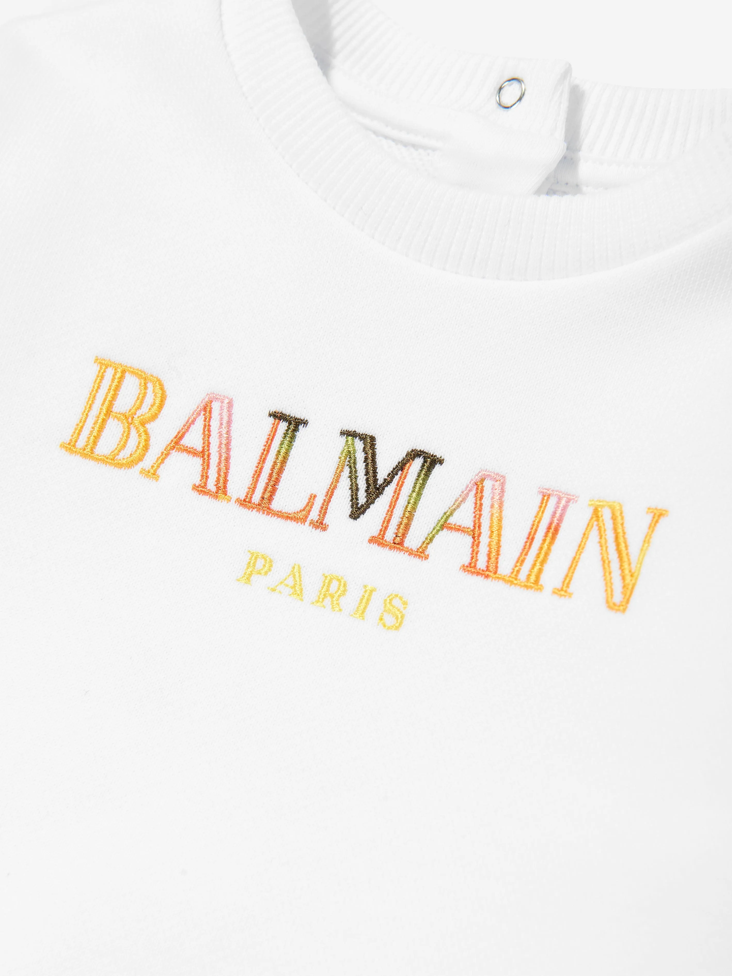 Balmain Baby Logo Sweathshirt in White