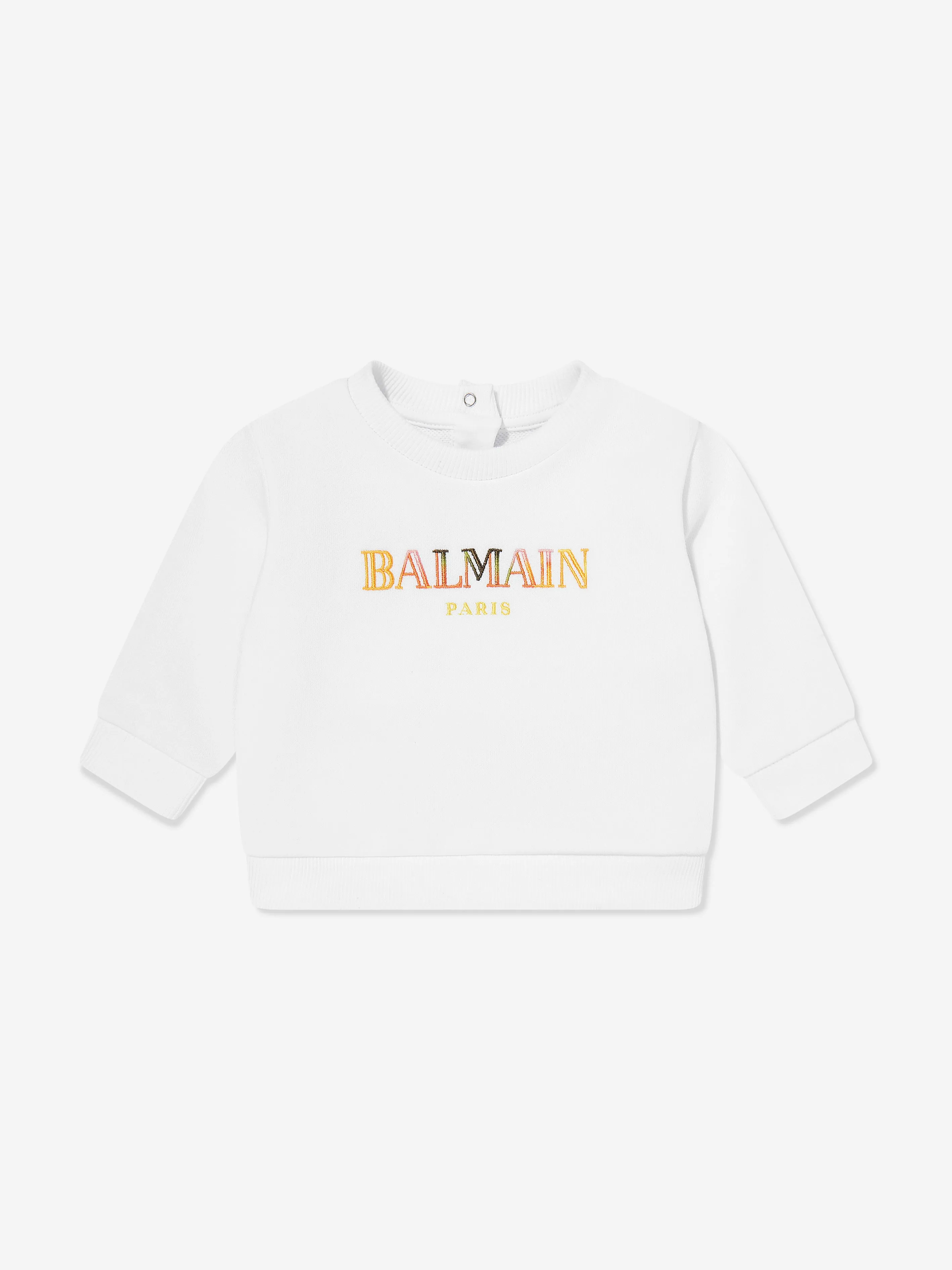 Balmain Baby Logo Sweathshirt in White