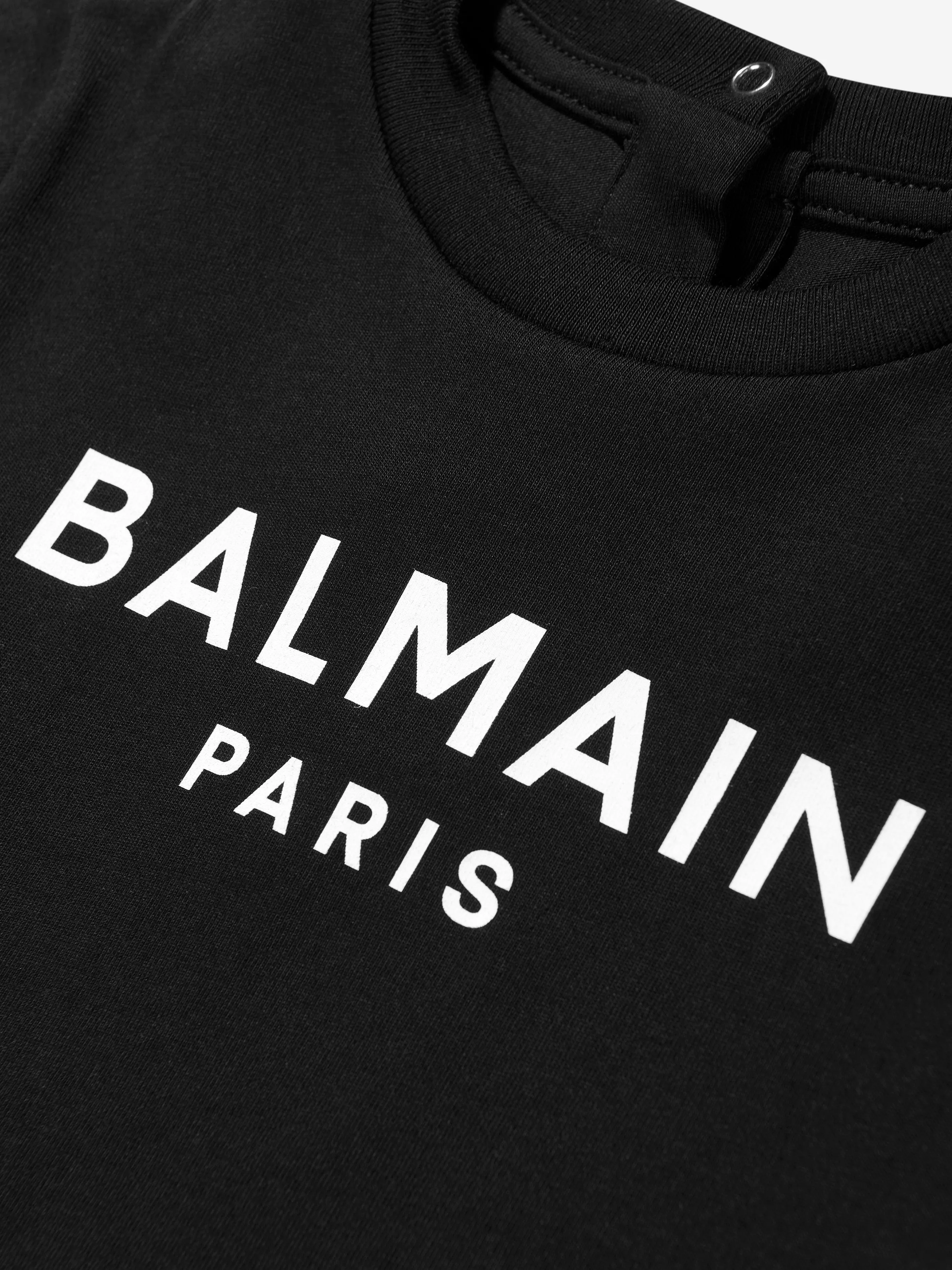 Balmain Baby Logo T-Shirt in Black
