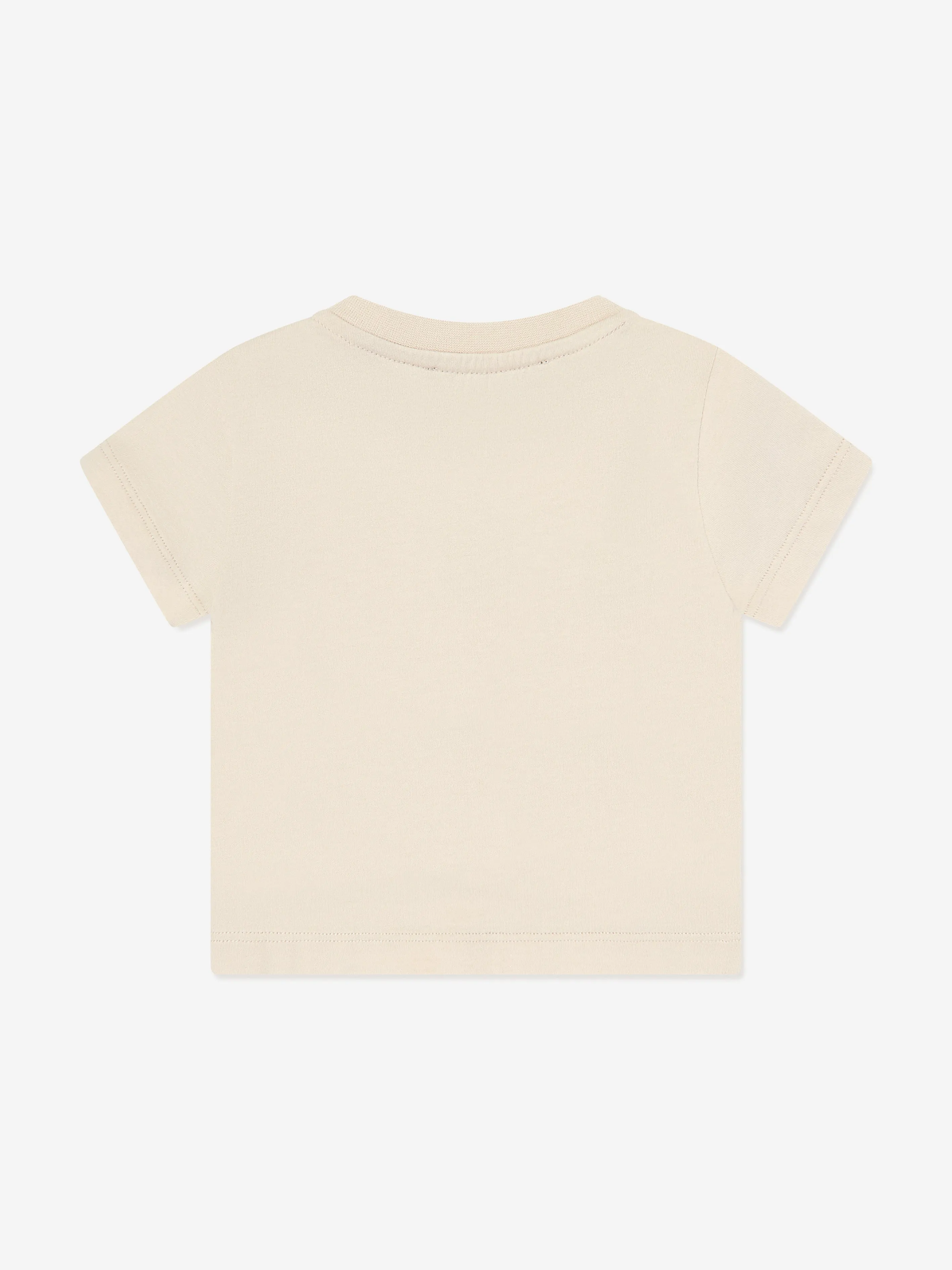 Balmain Baby Monogram Logo T-Shirt in Beige