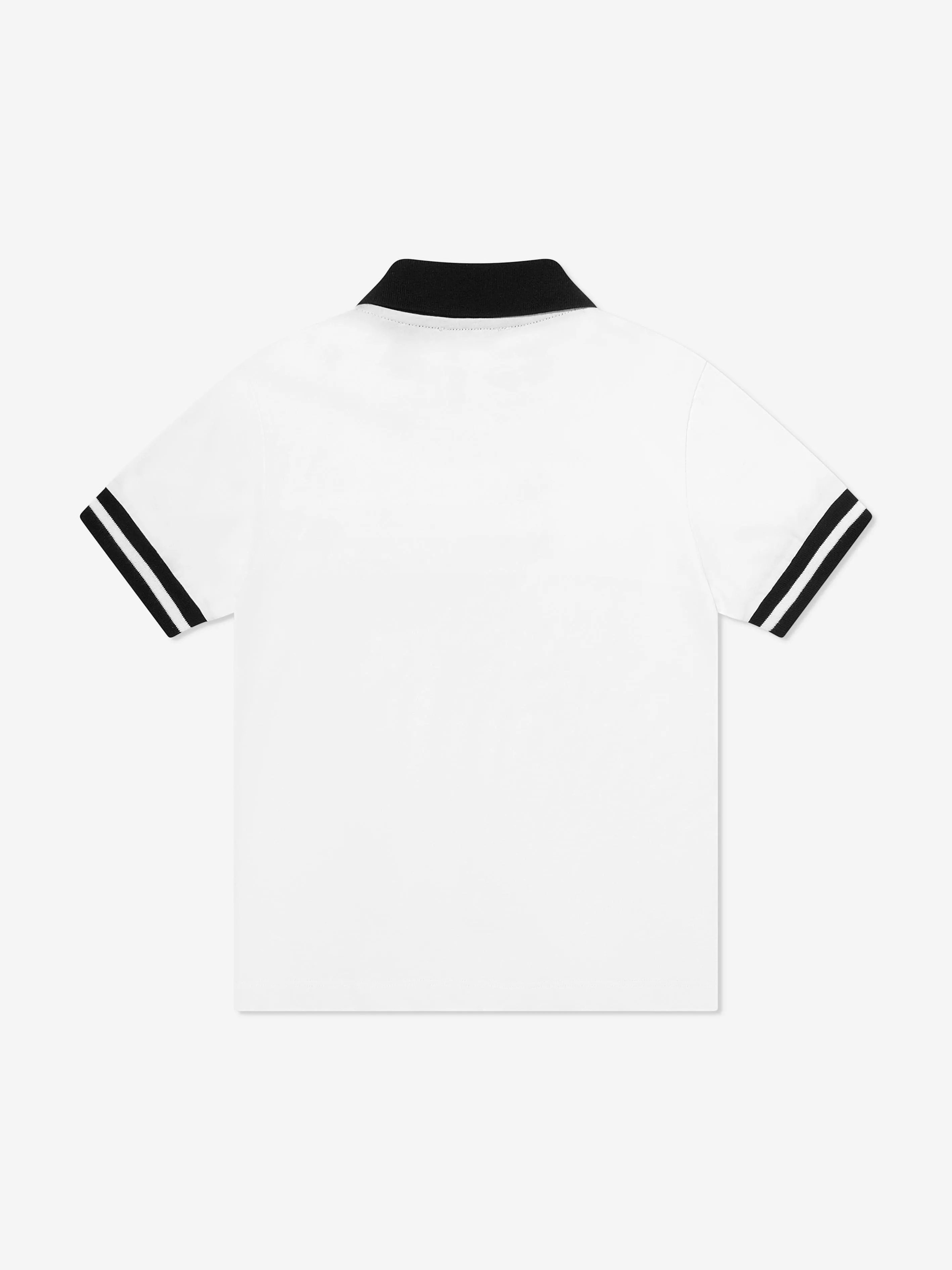 Balmain Boys Logo Polo Shirt in White