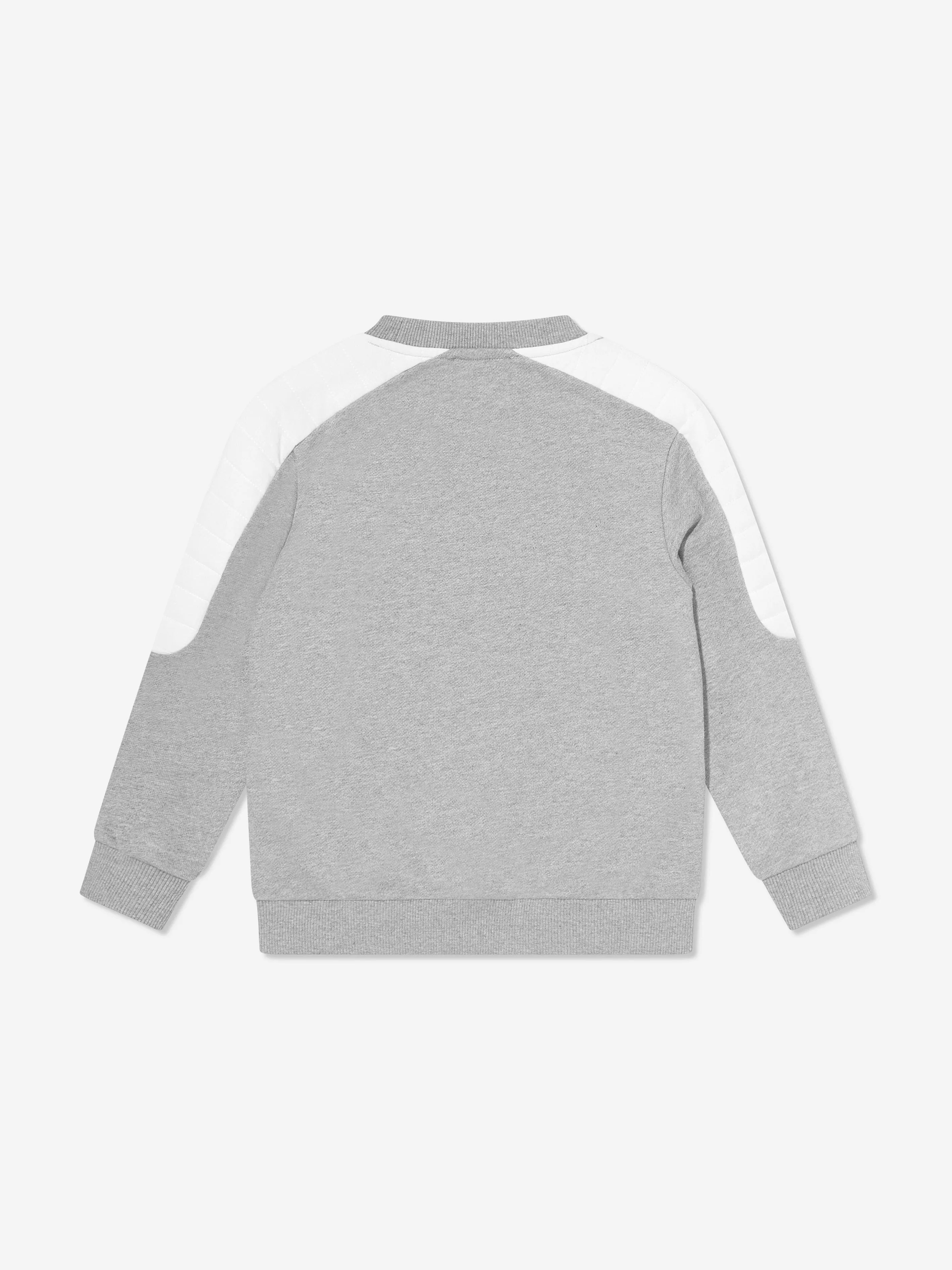Balmain Boys Logo Sweatshirt in Grey