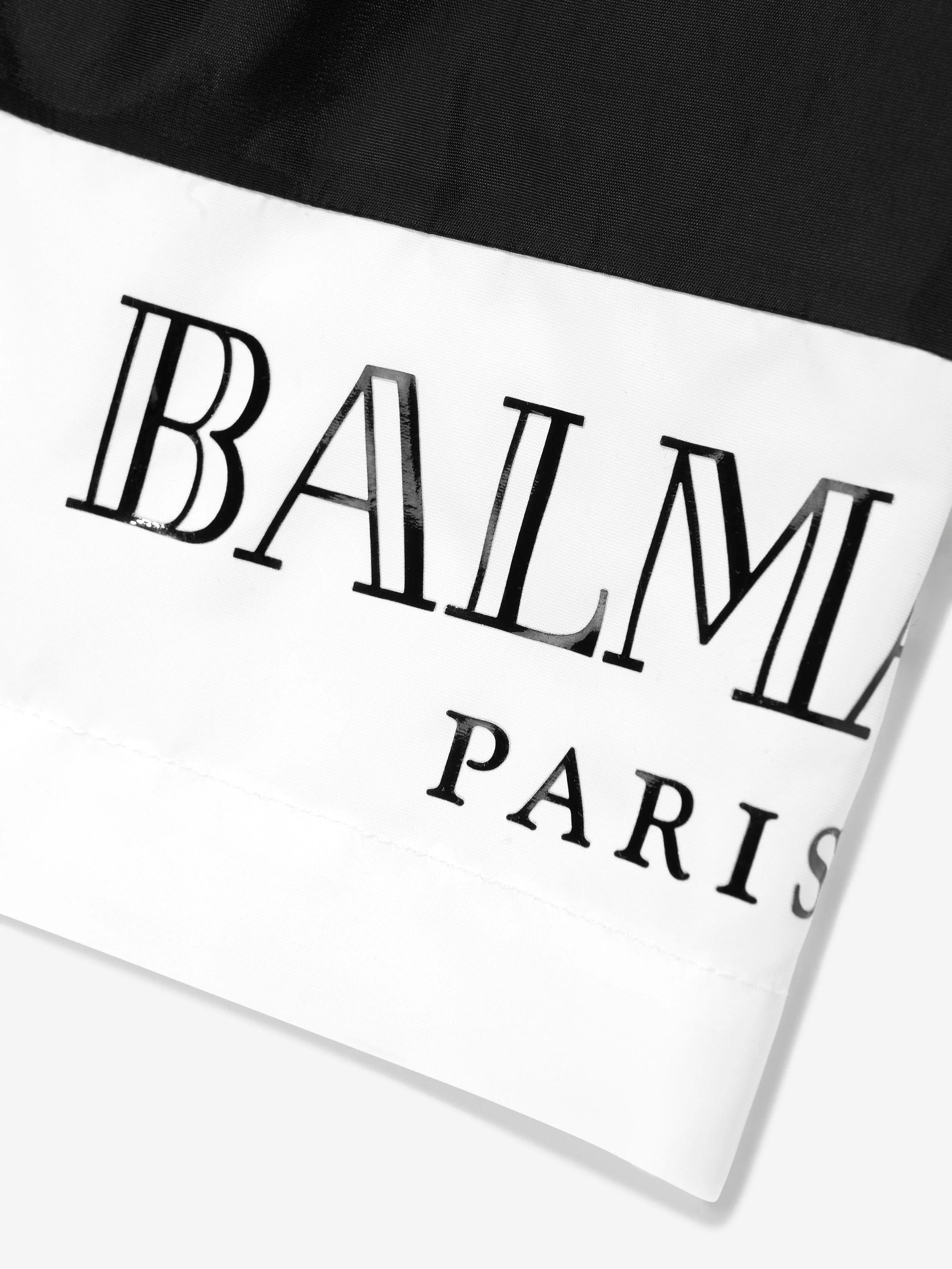 Balmain Boys Logo Swim Shorts in Black