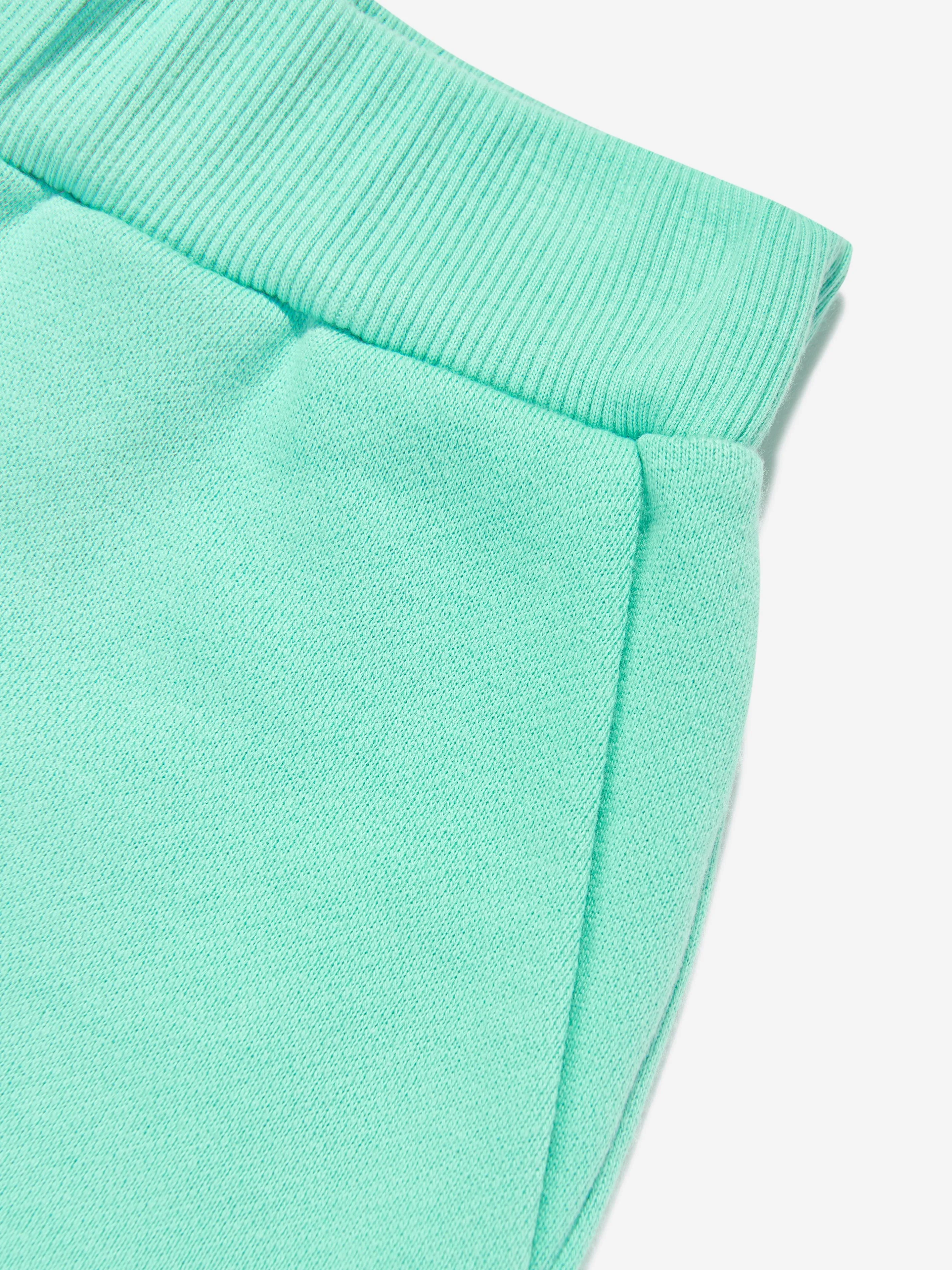 Balmain Kids Jersey Shorts in Green
