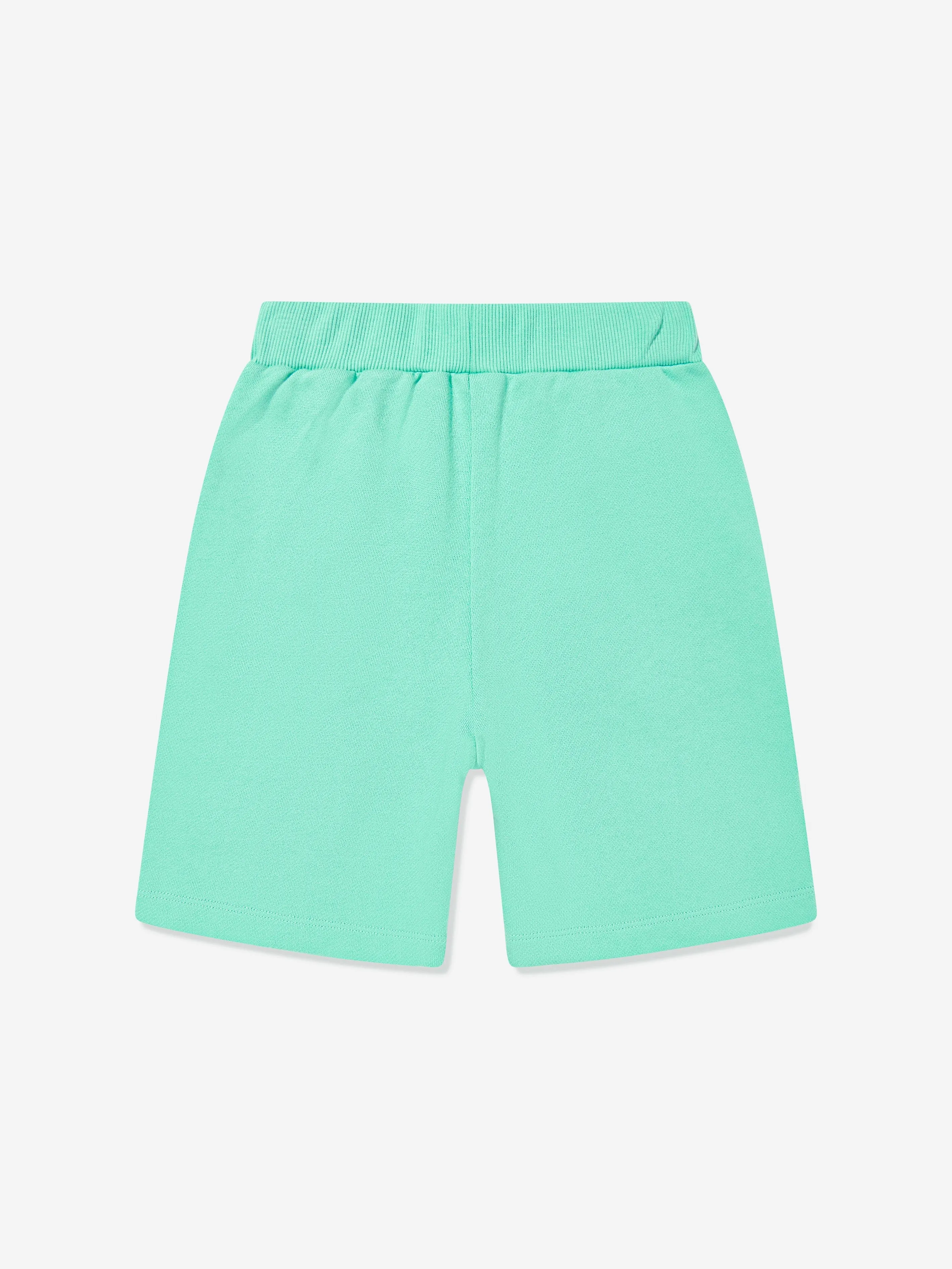 Balmain Kids Jersey Shorts in Green