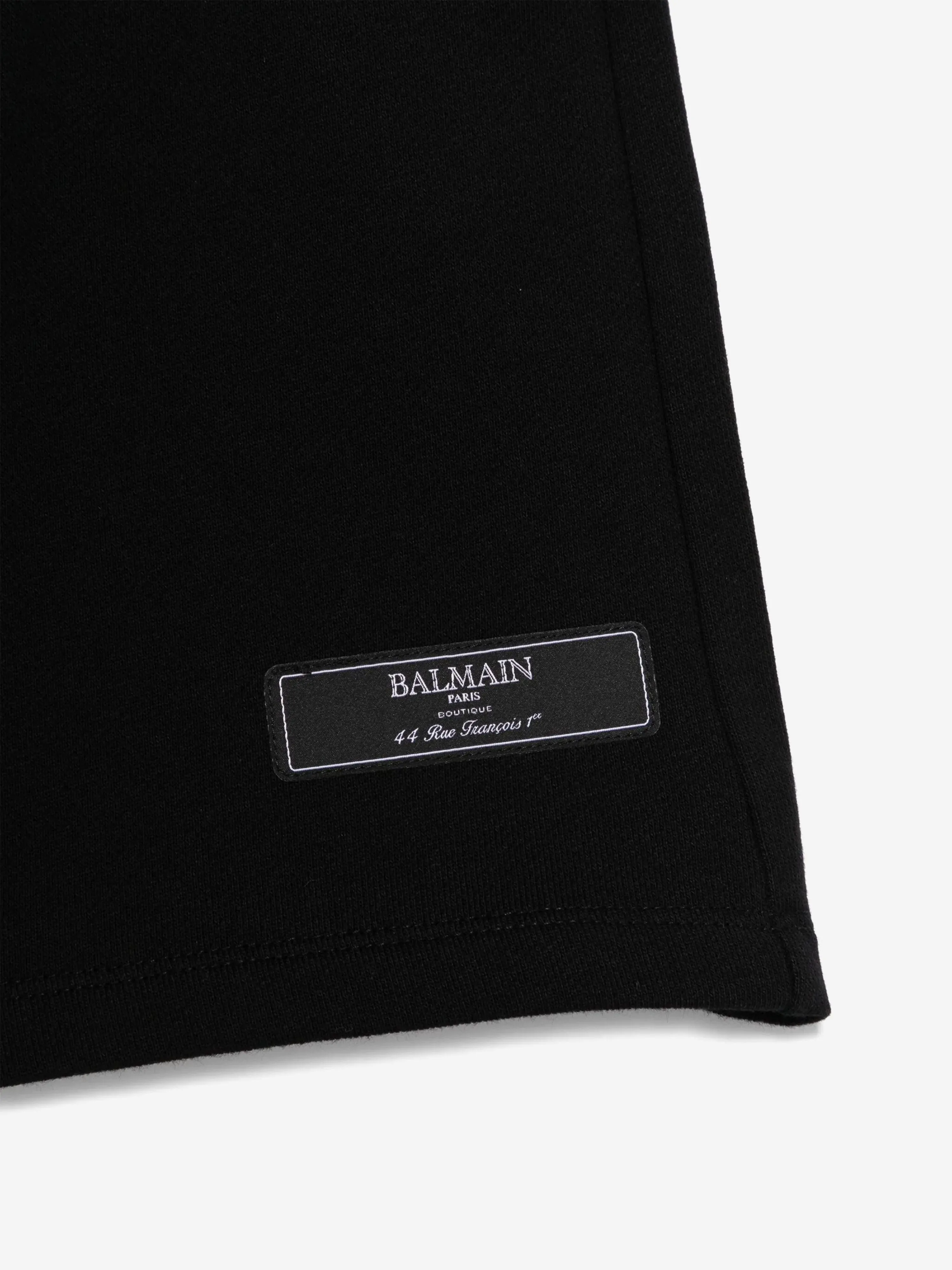 Balmain Kids Logo Jersey Shorts in Black