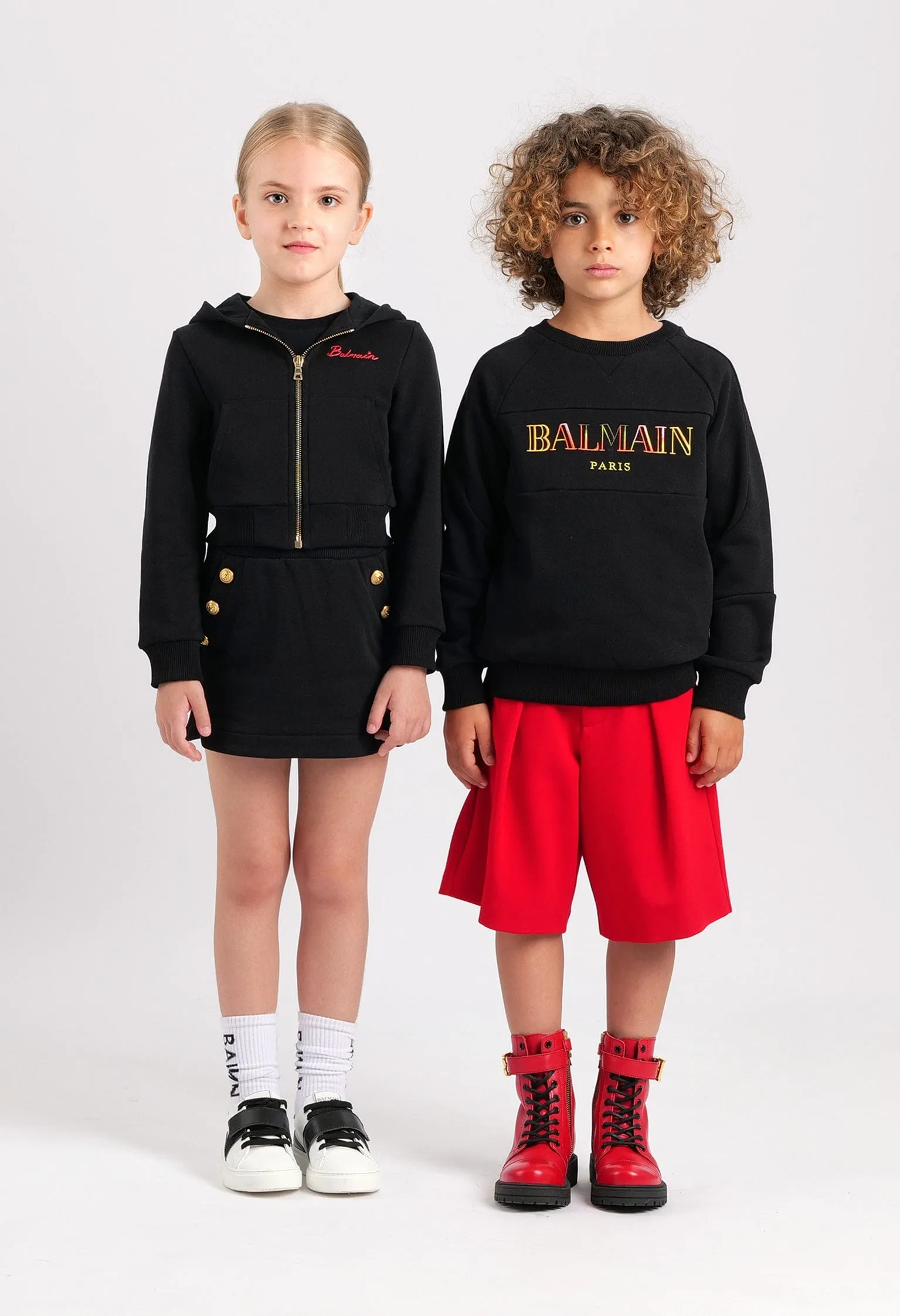 Balmain Kids Logo Sweathshirt in Black