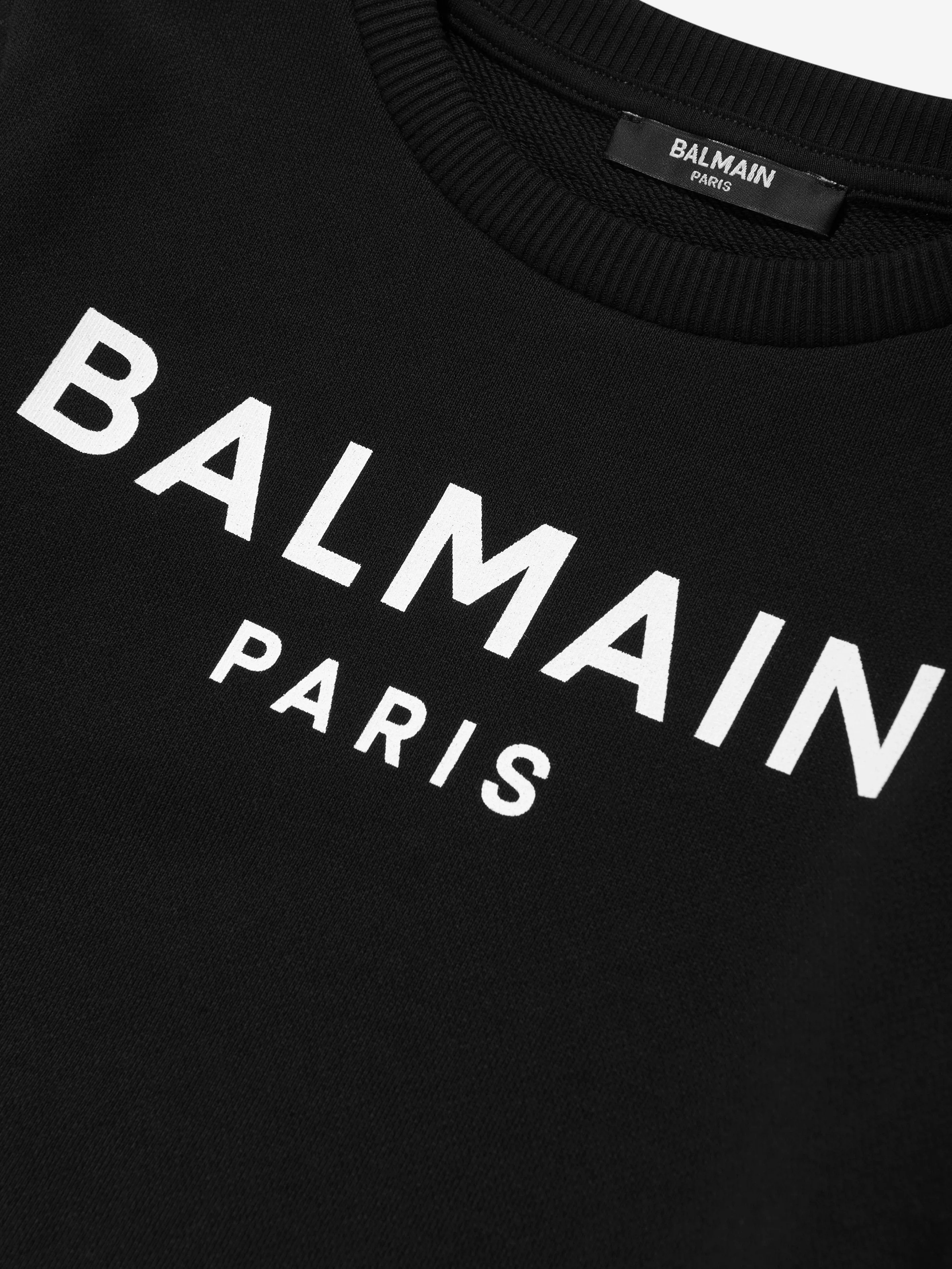 Balmain Kids Logo Sweatshirt in Black