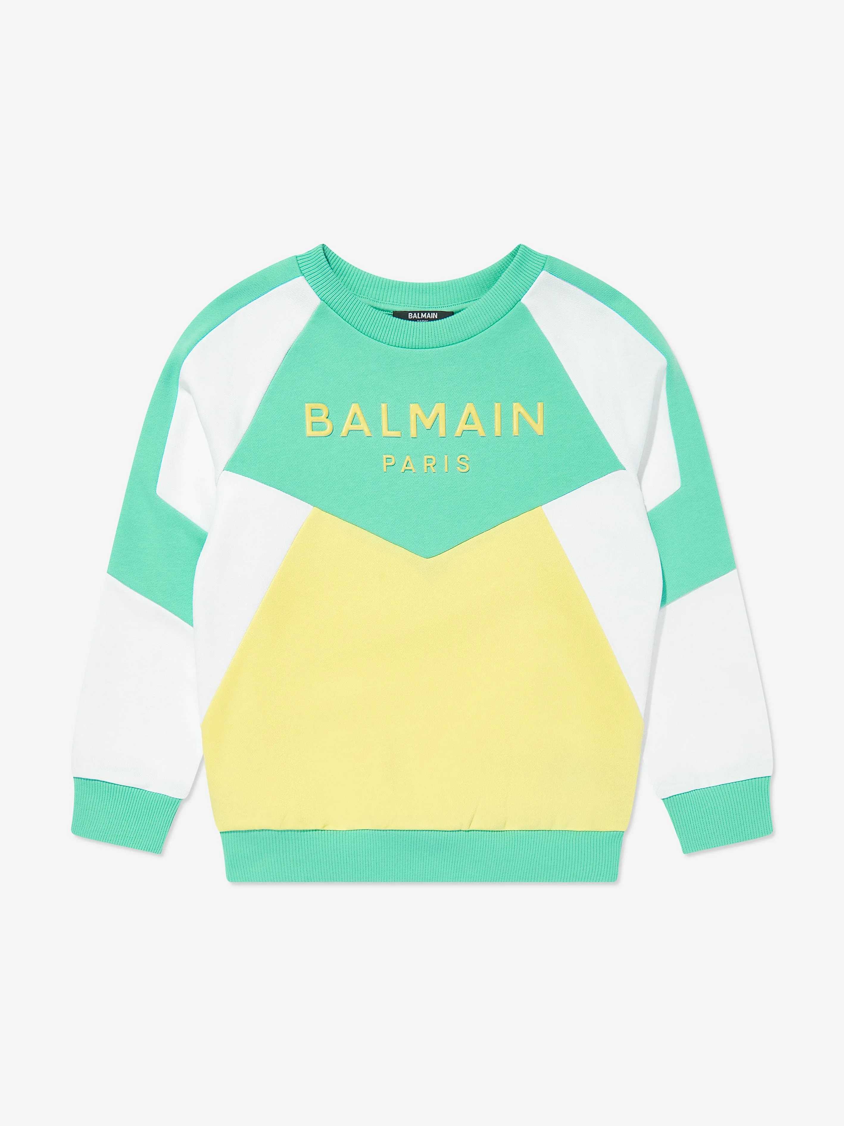 Balmain Kids Logo Sweatshirt in Green