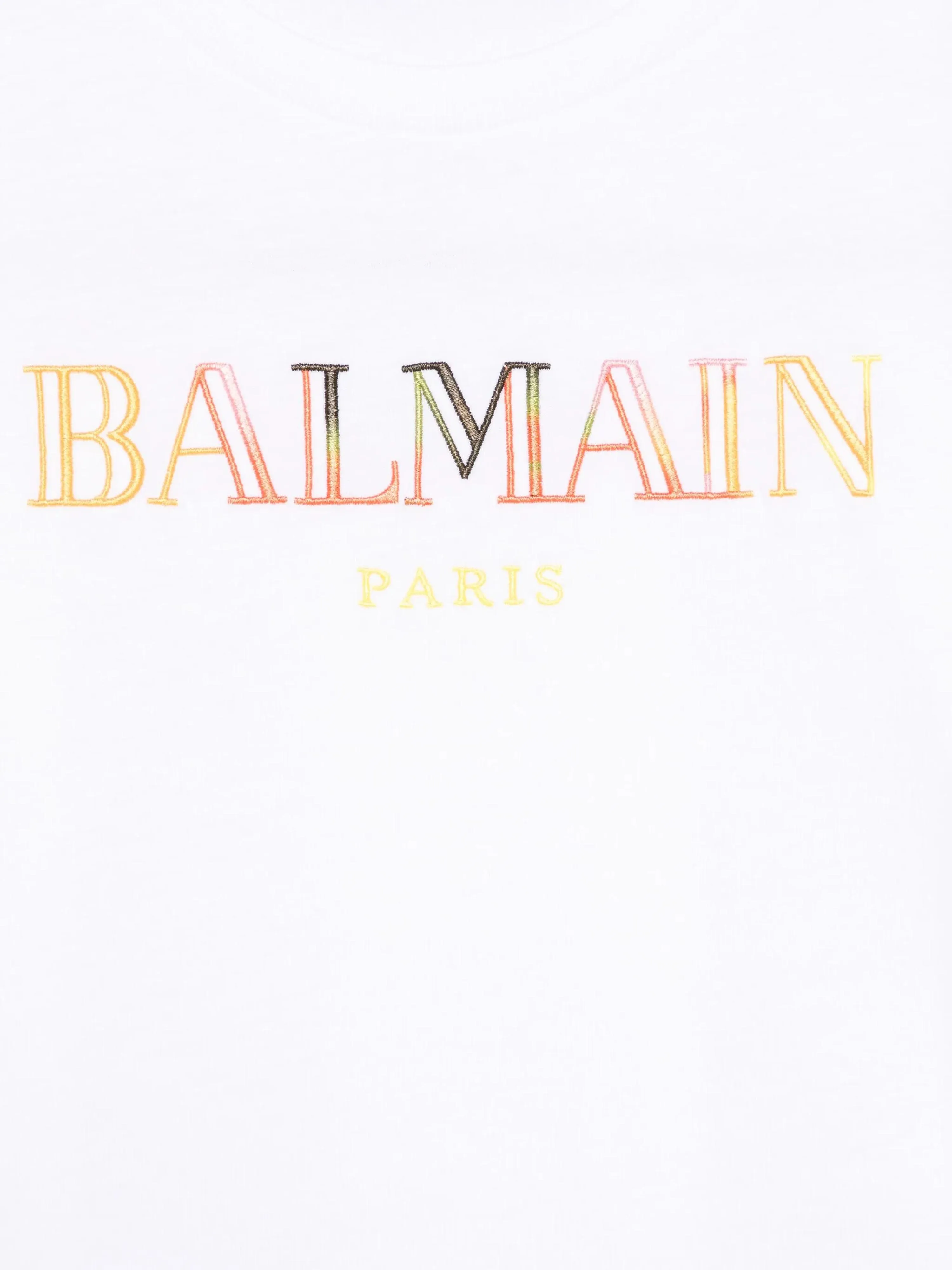 Balmain Kids Logo T-Shirt in White
