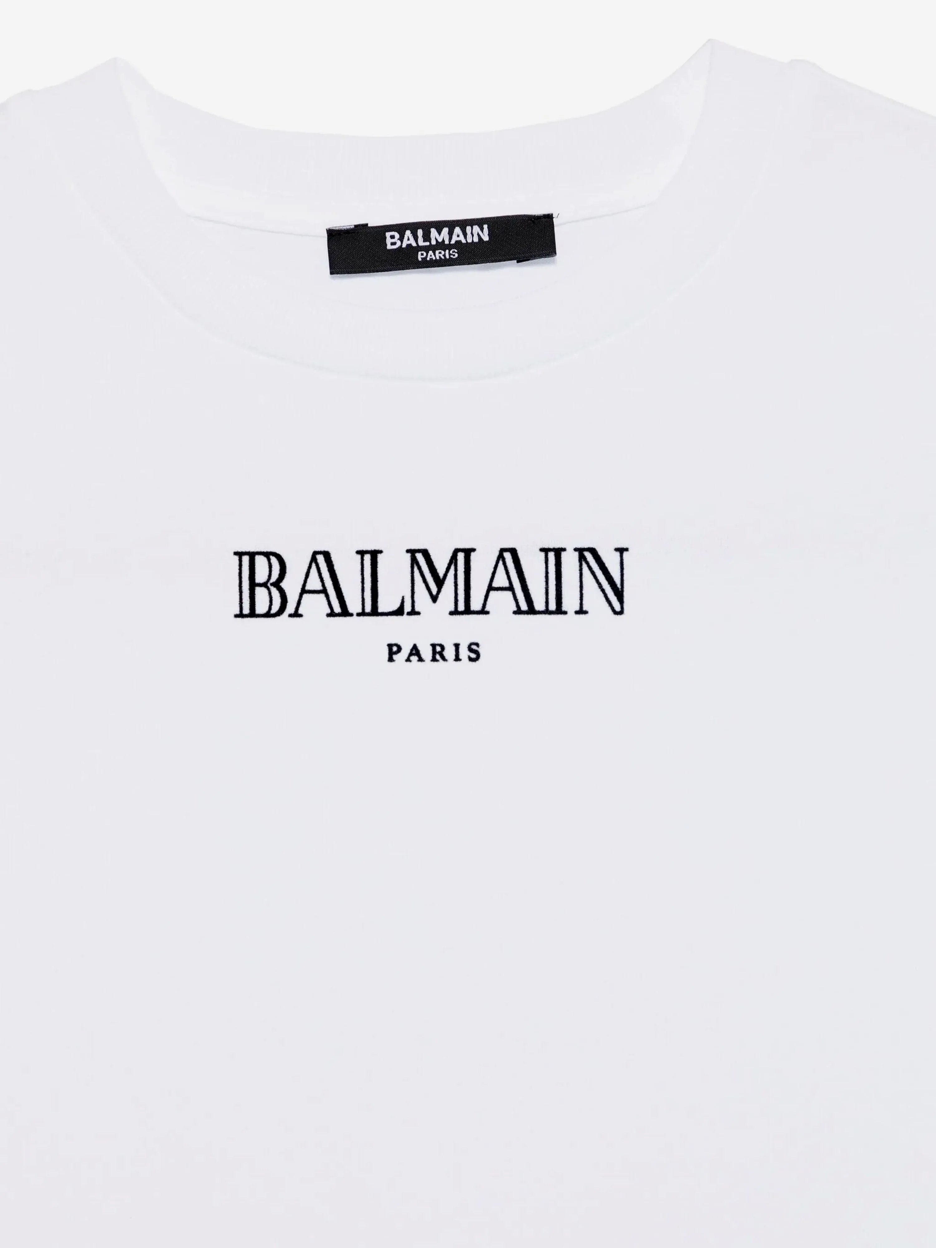 Balmain Kids Logo T-Shirt in White