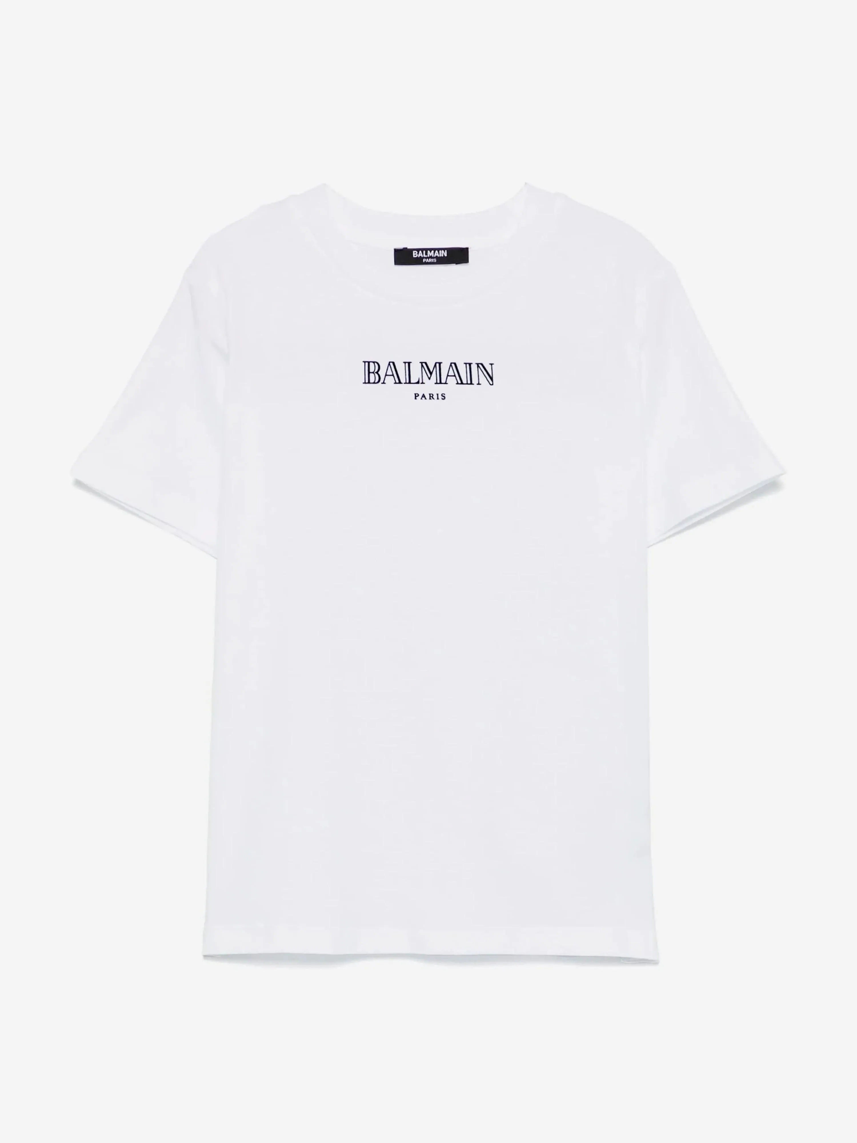 Balmain Kids Logo T-Shirt in White