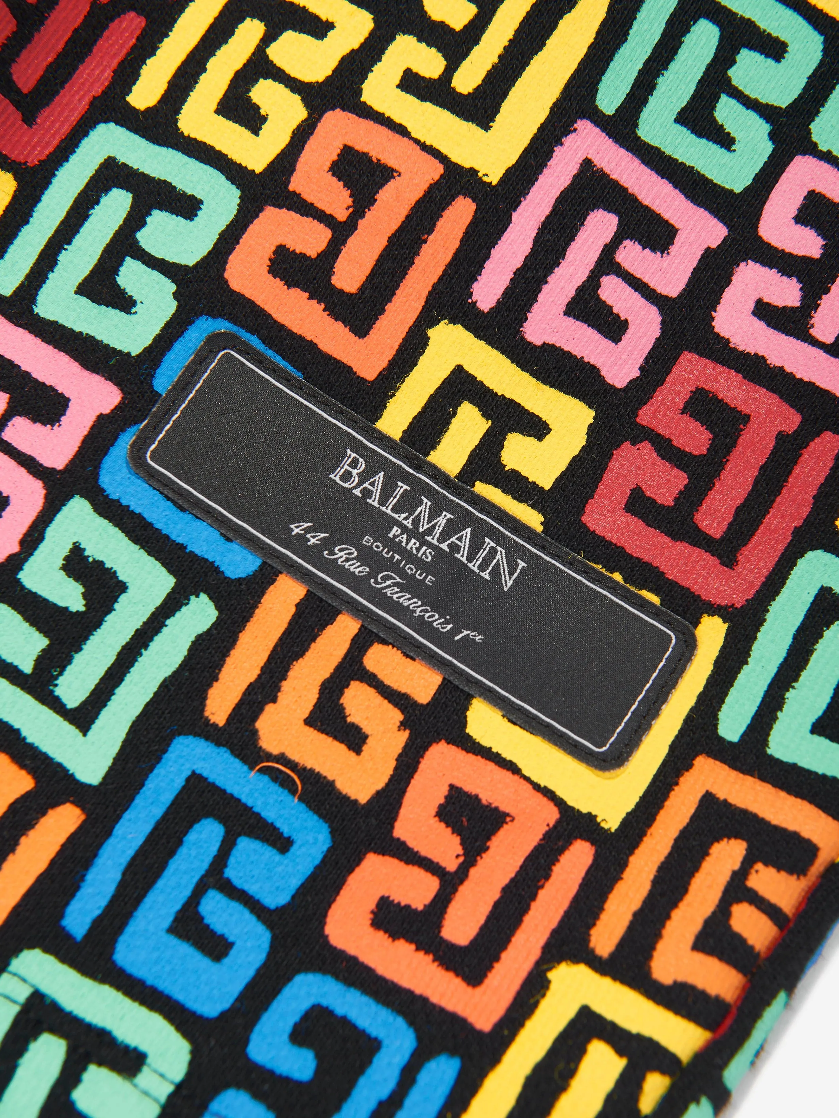 Balmain Kids Monogram Shorts in Multicolour