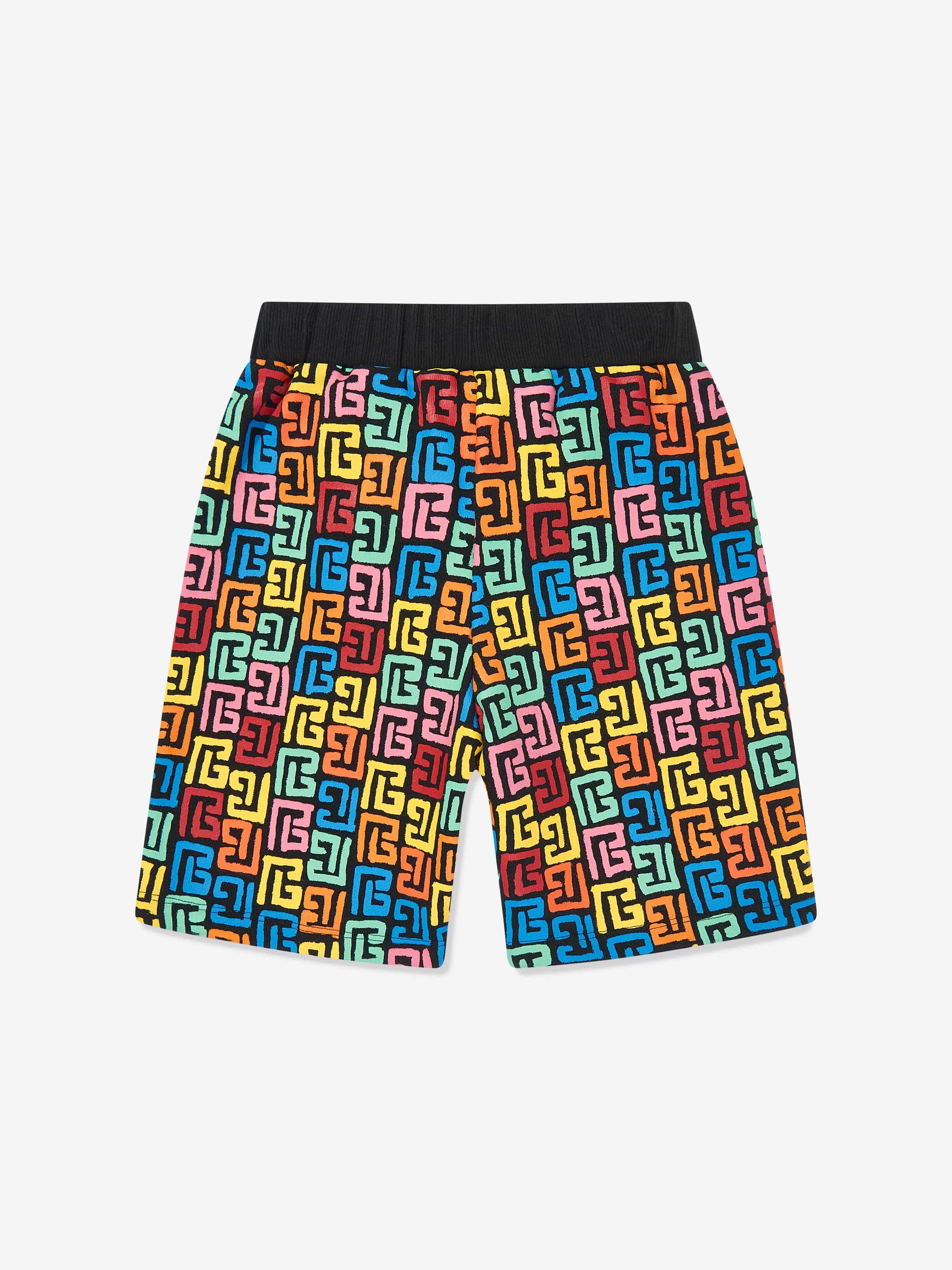 Balmain Kids Monogram Shorts in Multicolour