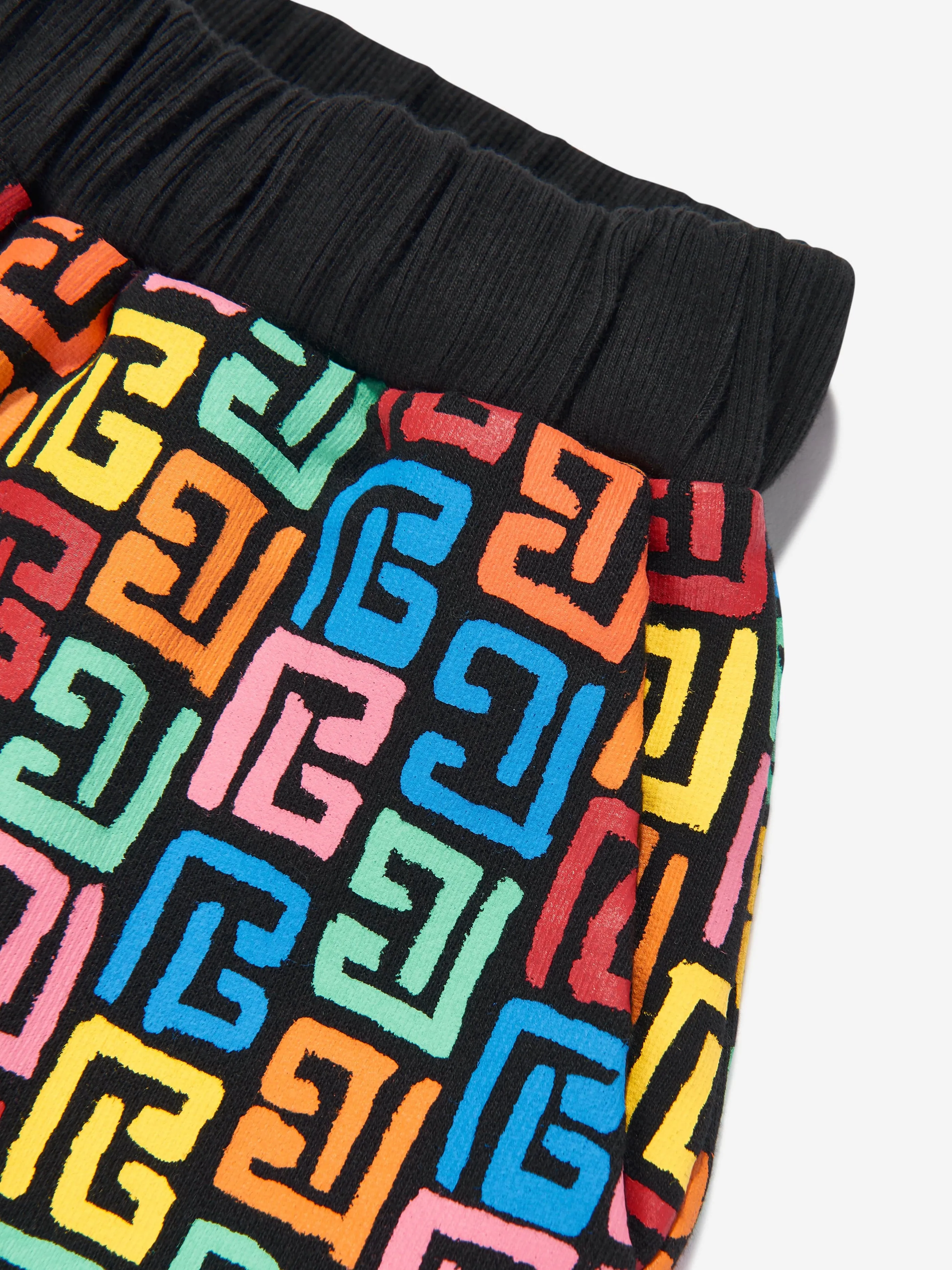 Balmain Kids Monogram Shorts in Multicolour