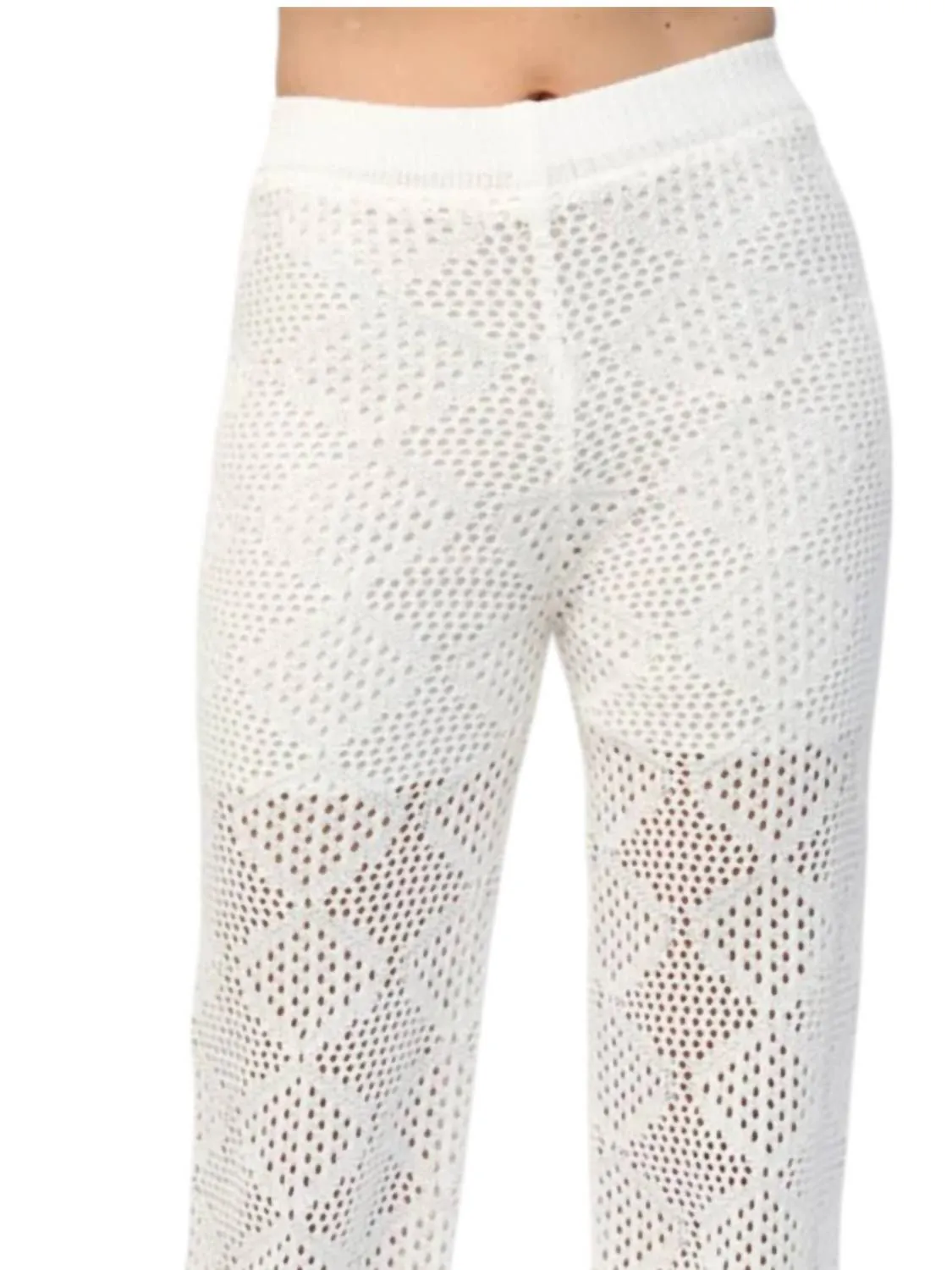 Beachy Babe Pants In White
