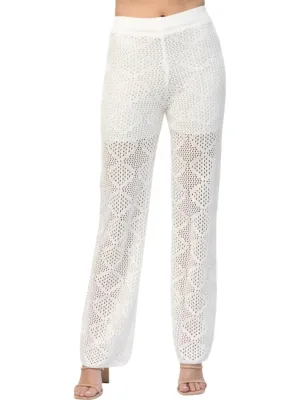 Beachy Babe Pants In White