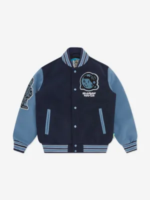 Billionaire Boys Club Boys Astro Varsity Jacket in Navy
