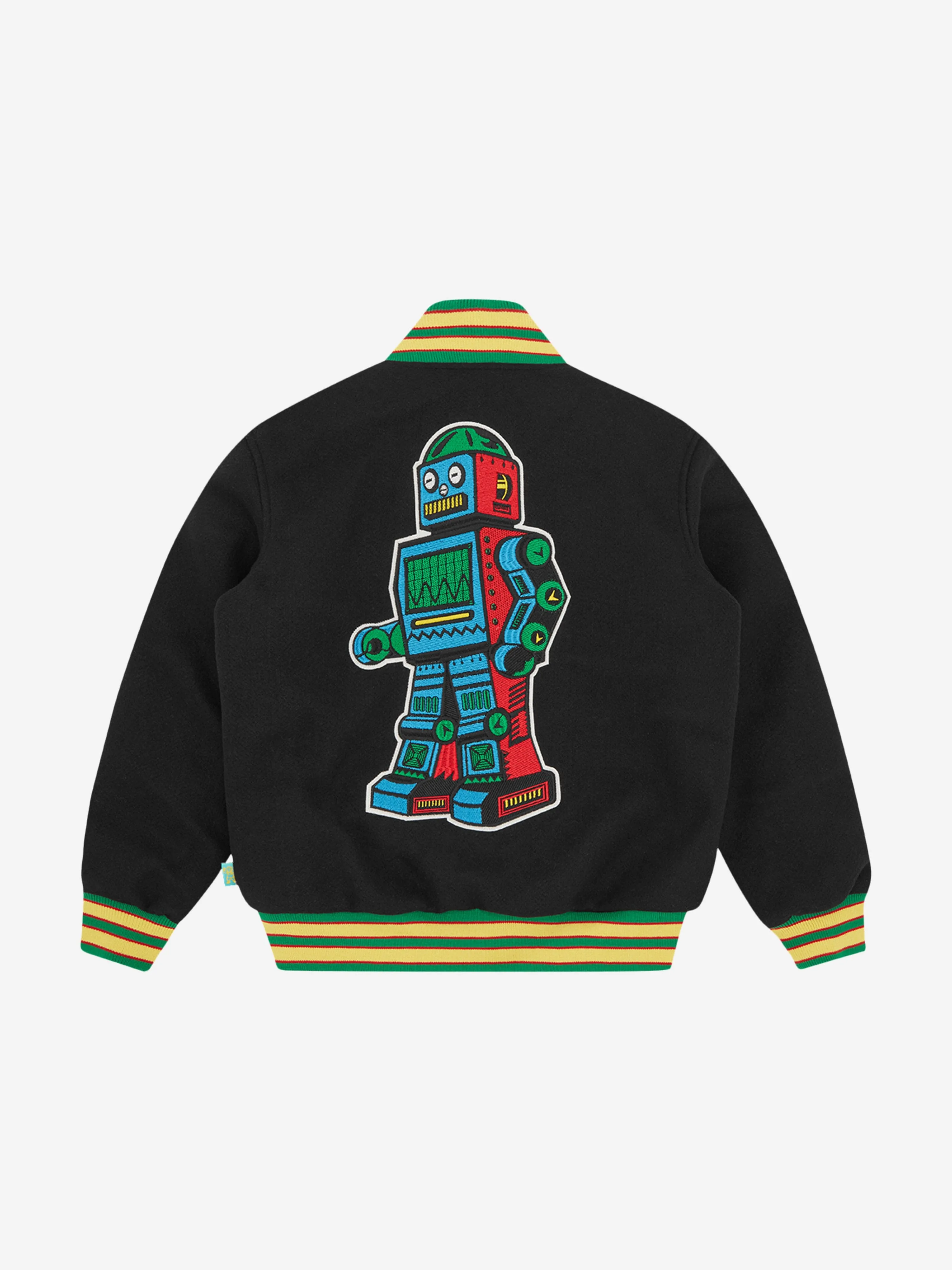 Billionaire Boys Club Boys Robot Varsity Jacket in Black