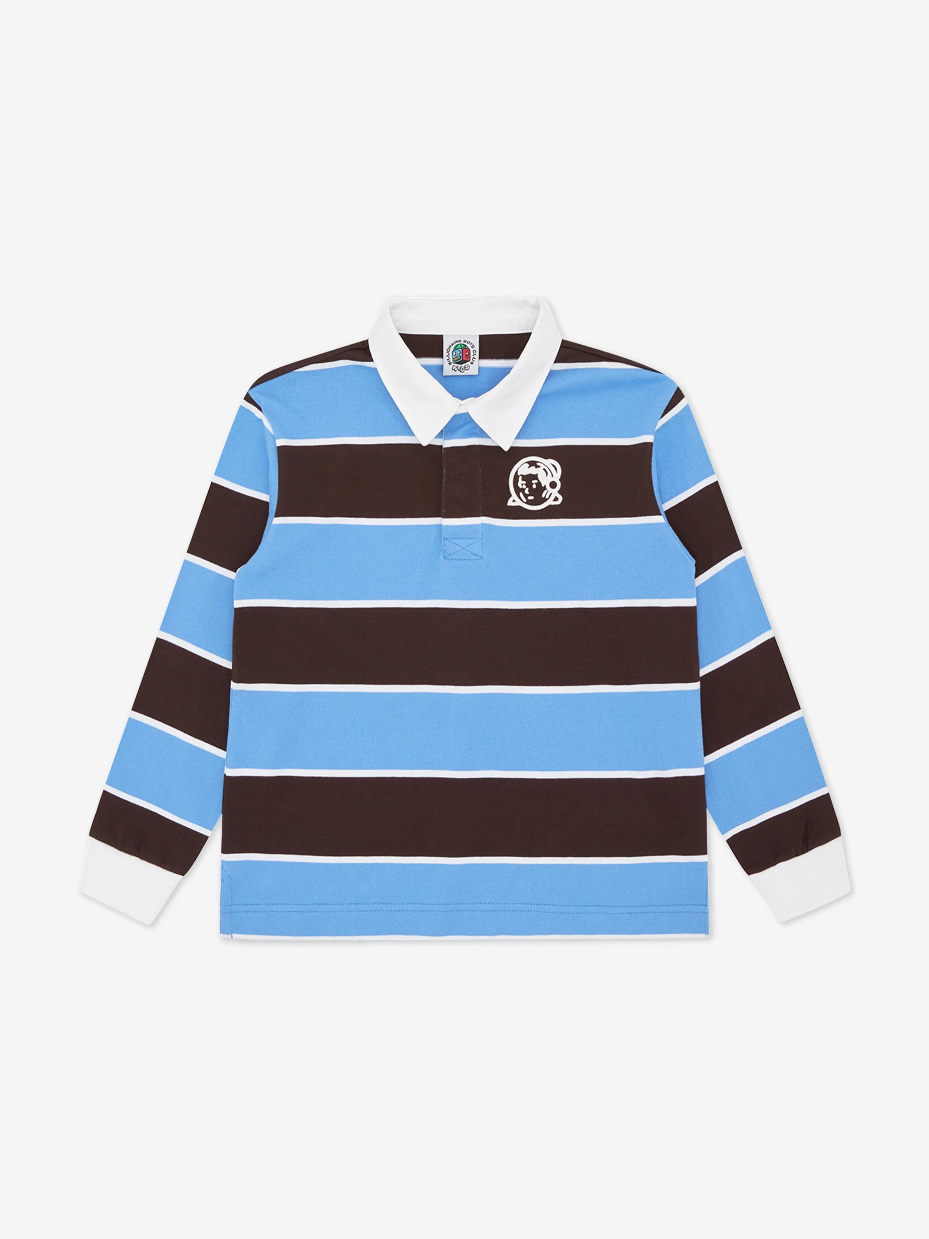 Billionaire Boys Club Boys Striped Rugby Shirt in Blue