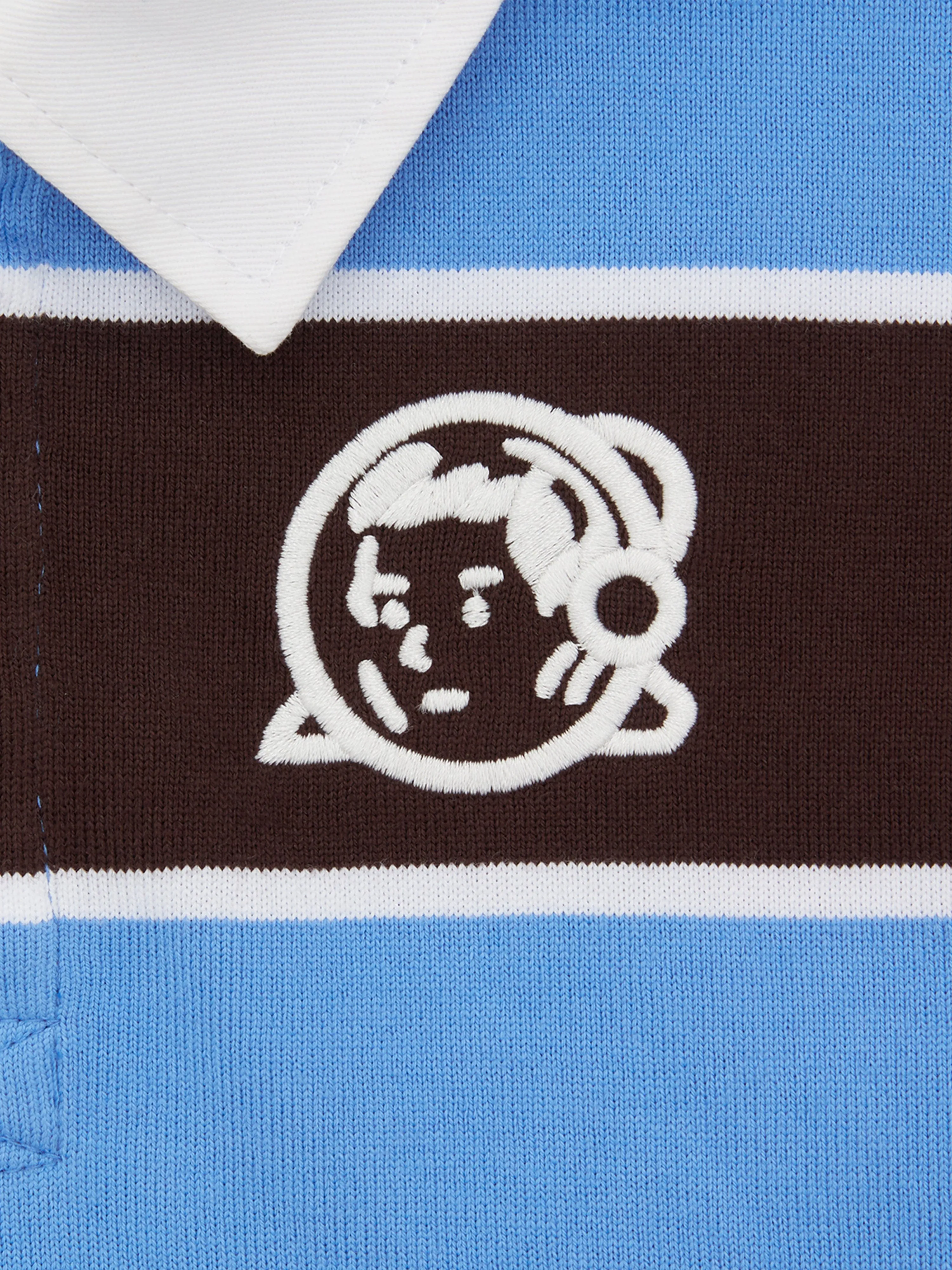 Billionaire Boys Club Boys Striped Rugby Shirt in Blue